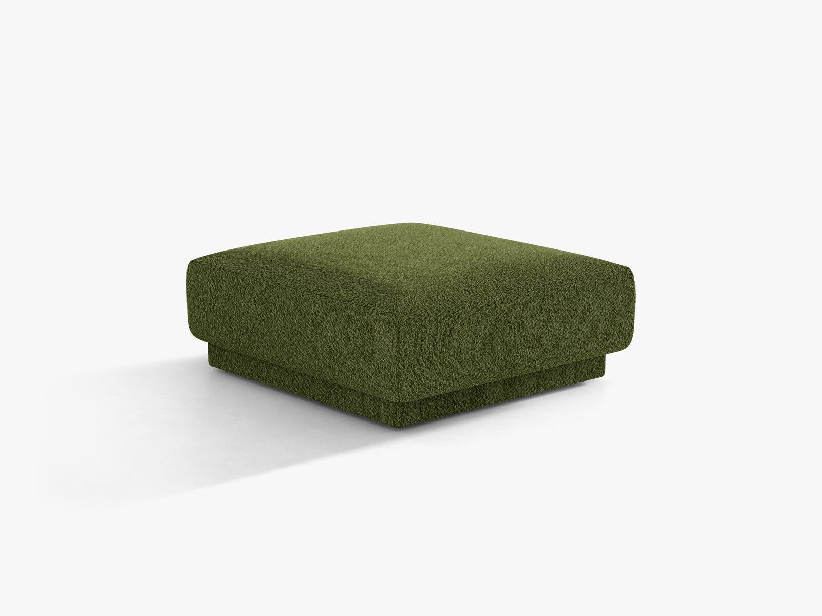 Micadoni Hocker Miley 1-Sitzer Boucle Baloo Dunkel-Olivgrün
