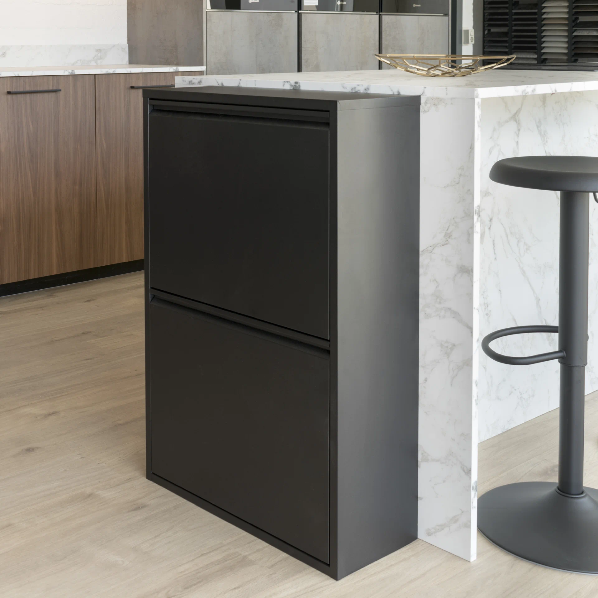 Spinder Design Mülltrennsystem Gigi 4 Schwarz