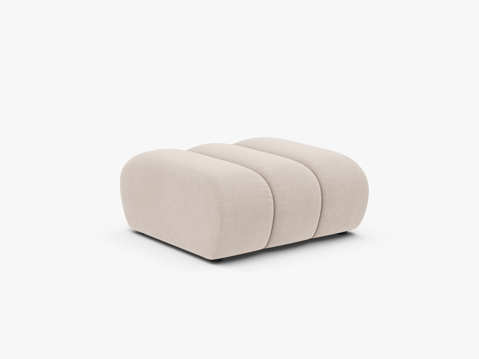 Micadoni Hocker Lupine Samt Venus Helles Beige
