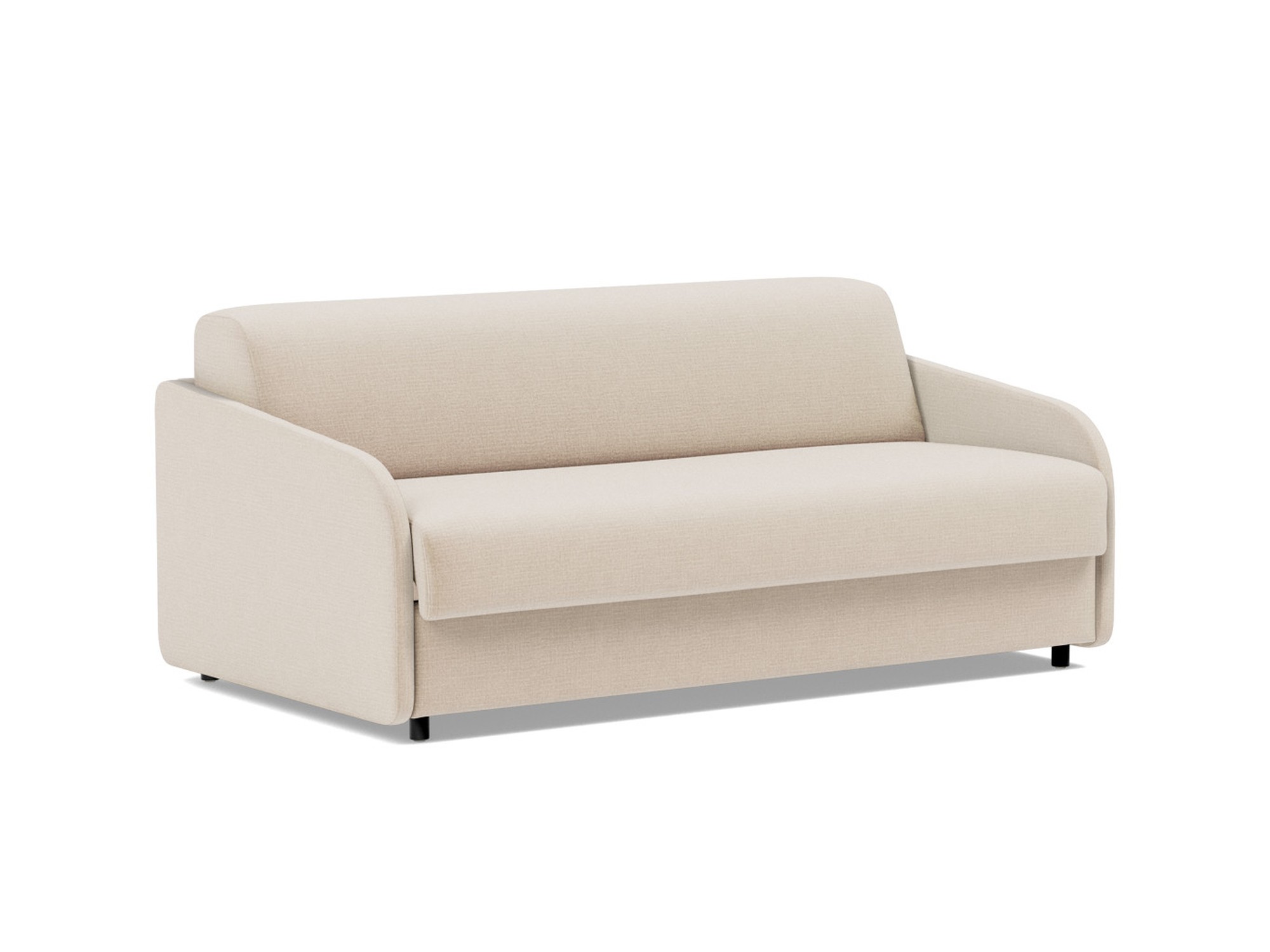 Schlafsofa Eivor mit Taschenfederkernmatratze 140 Chenille Esina 410-Almond-Beige