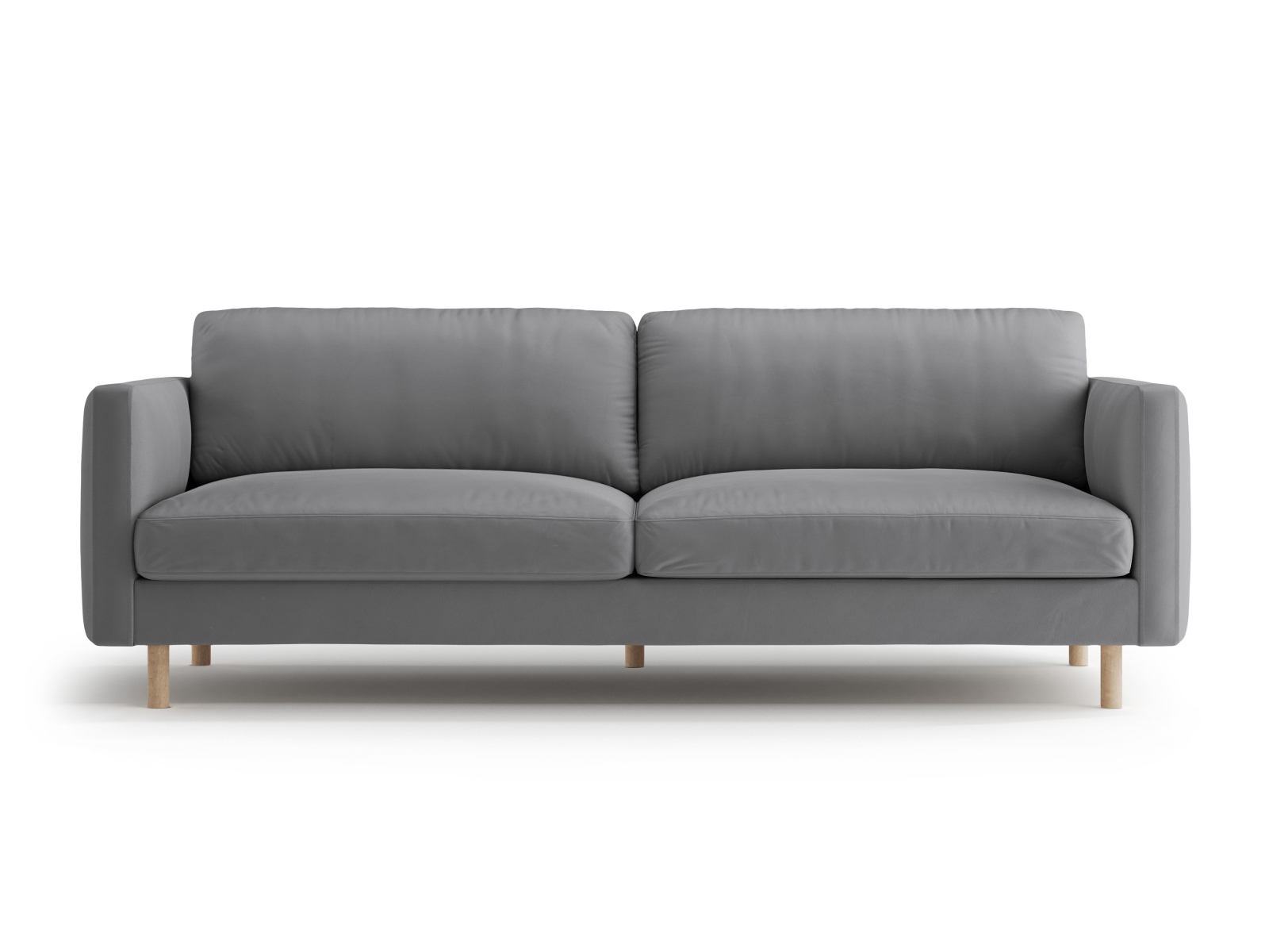 Micadoni Sofa Eden 4-Sitzer Samt Grau