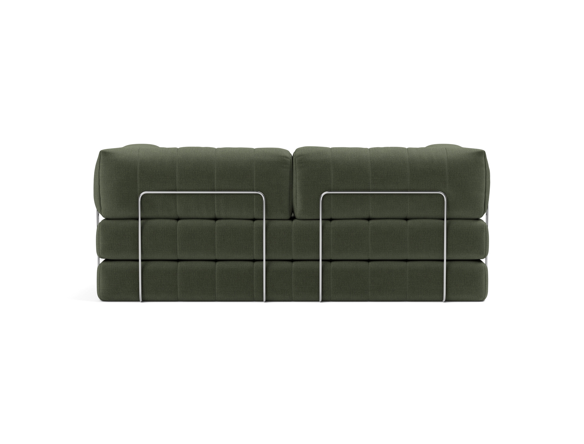 Schlafsofa CozyPad mit Armlehnen Chenille Esina 413-Olive-Green