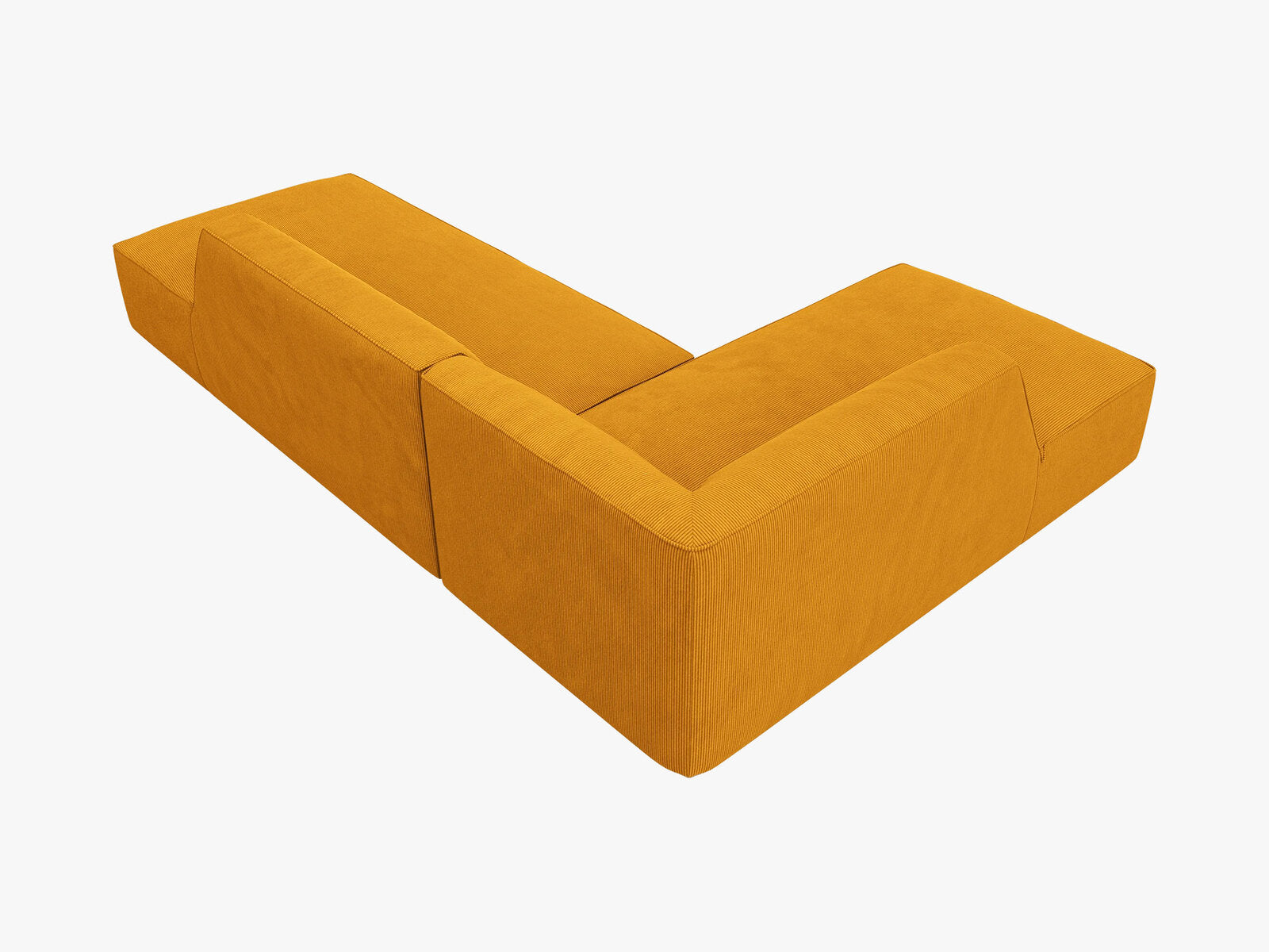 Micadoni Ecksofa Ruby 4-Sitzer Links Kord Scala Gelb
