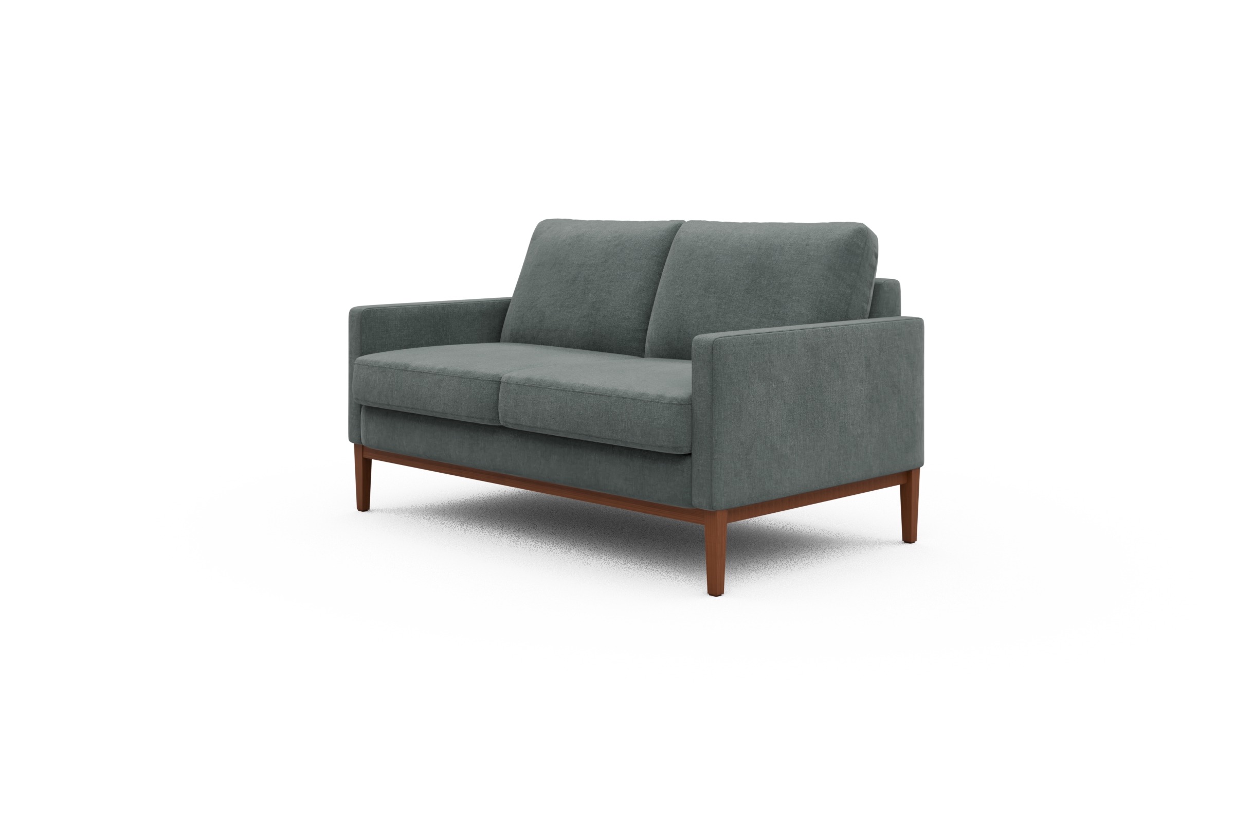 Sofa Bodo 2-Sitzer Smooth-Silver-Grey