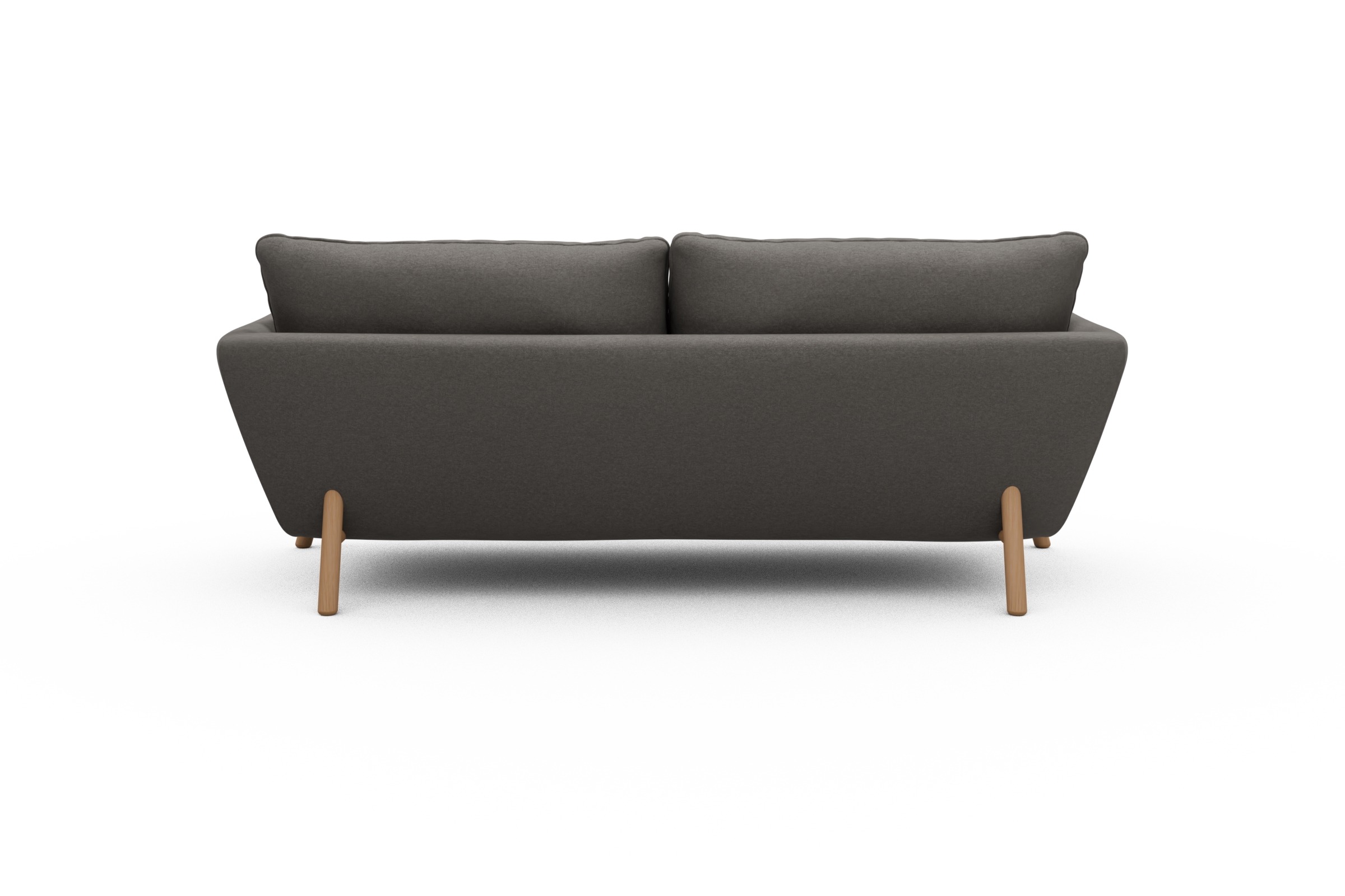 Sofa Emil 3-Sitzer Beinfarbe Eiche Natur Satya-Taupe