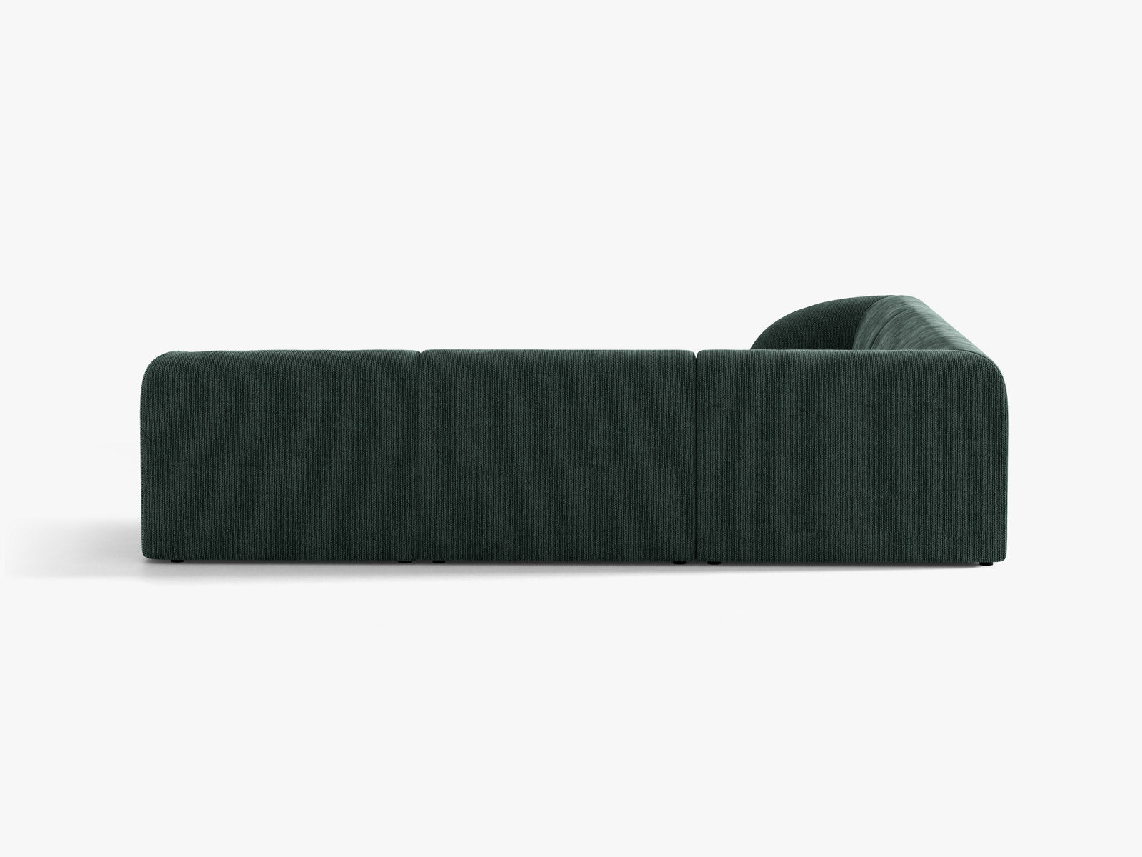 Micadoni 5-Sitzer Symmetrisches Ecksofa Miley Chenille Haga Petrol