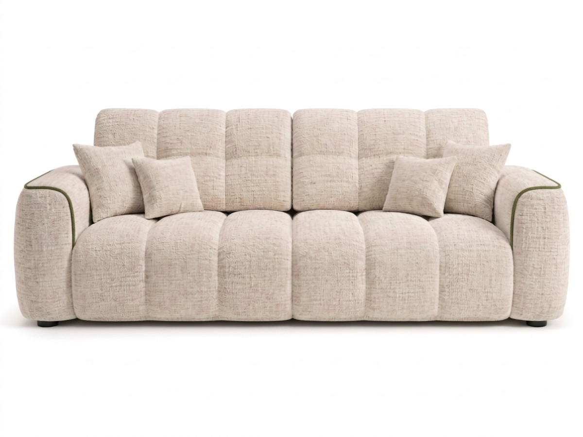 Bobochic Palais royal Sofa 3-Sitzer Chenille Grün