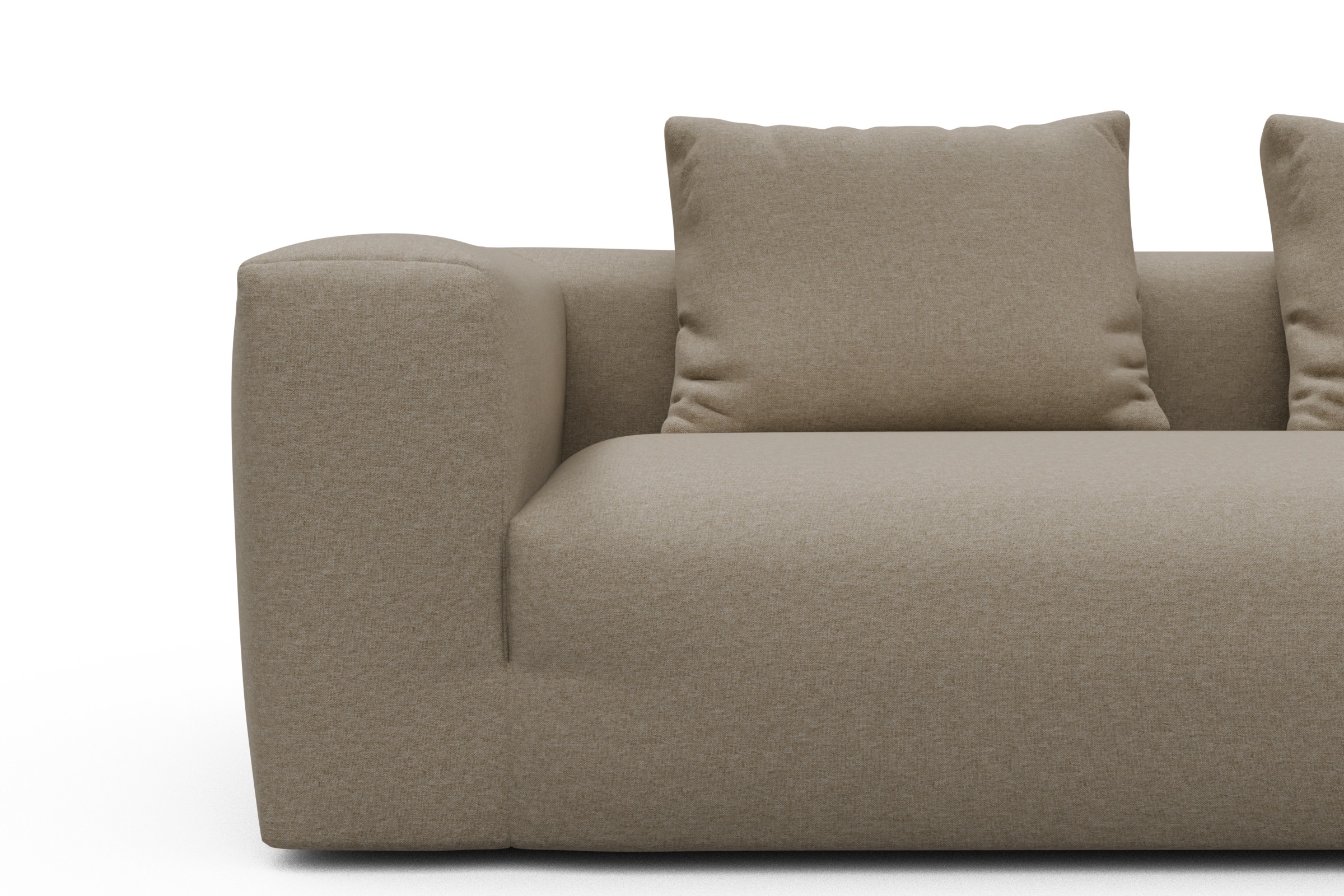 Ecksofa Fred 2x 2,5-Sitzer rechts offen Satya-Natural