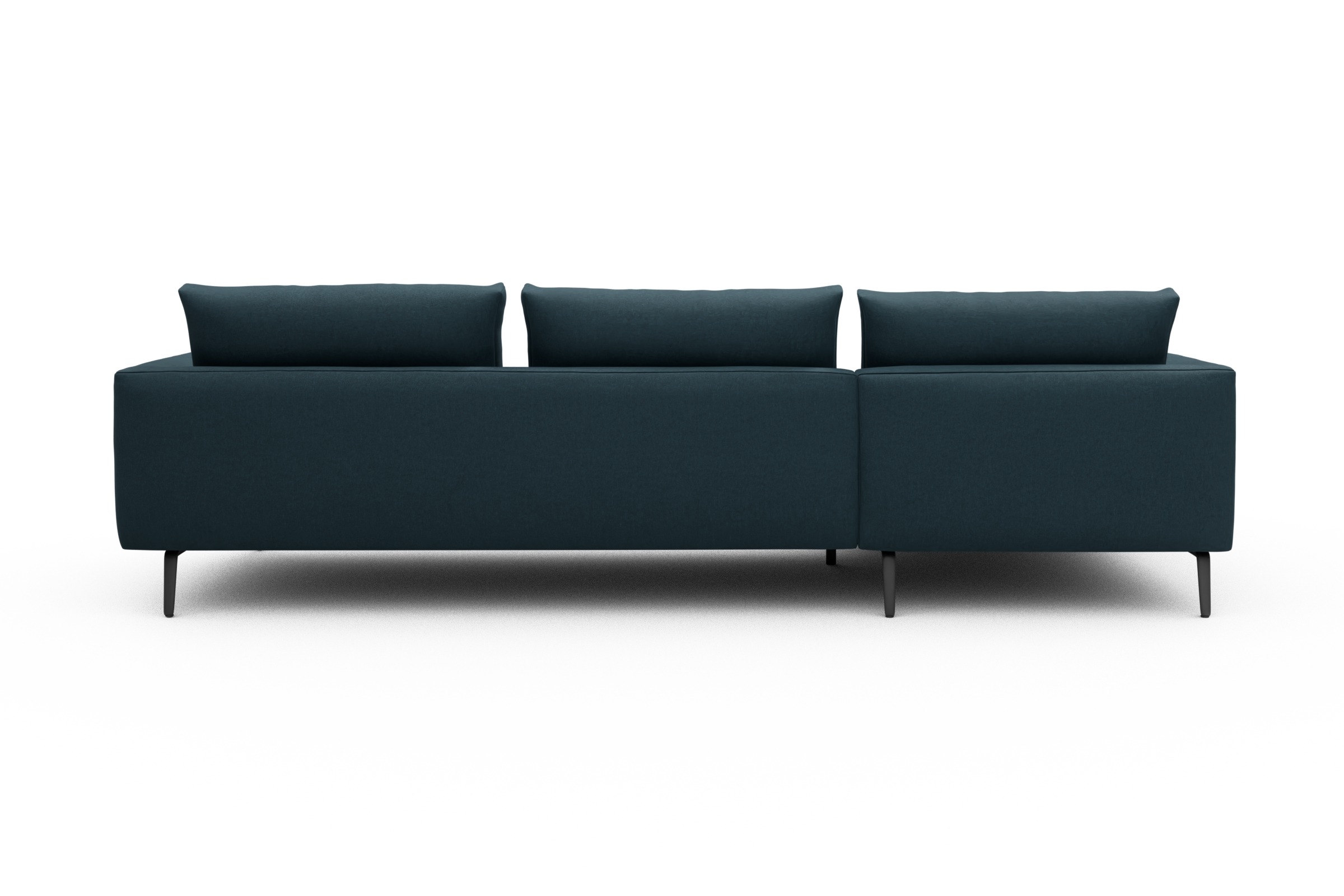 Ecksofa Karl Chaiselongue links mit 2,5-Sitzer Satya-Indigo
