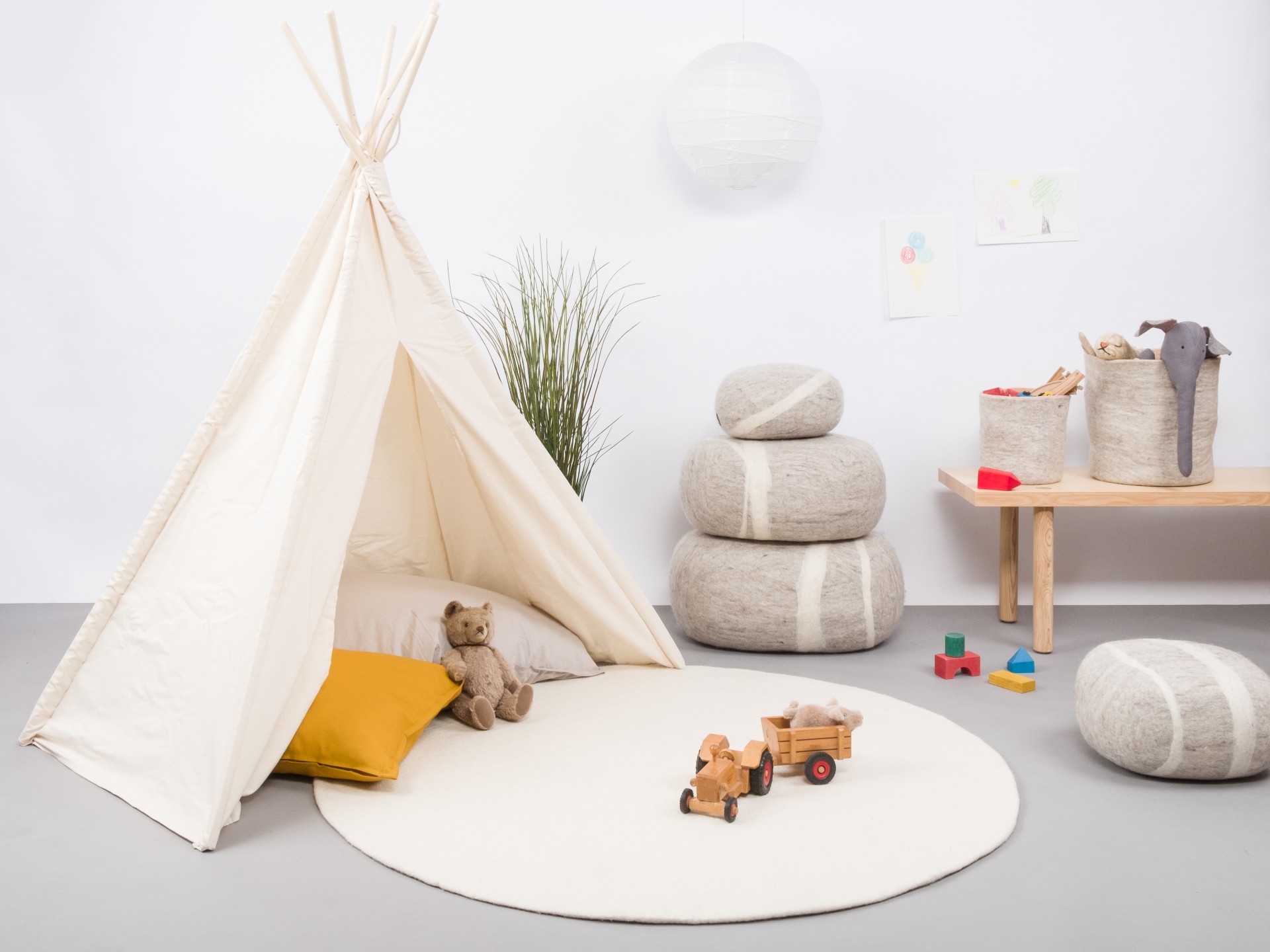 myfelt Linea Filzteppich - 120 cm