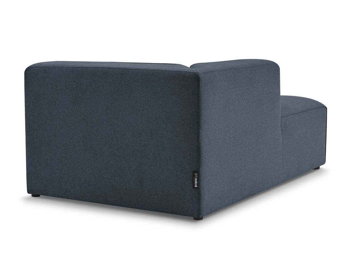 Bobochic Megeve Méridienne-Modul Melange-Stoff Dunkelblau Ecke links