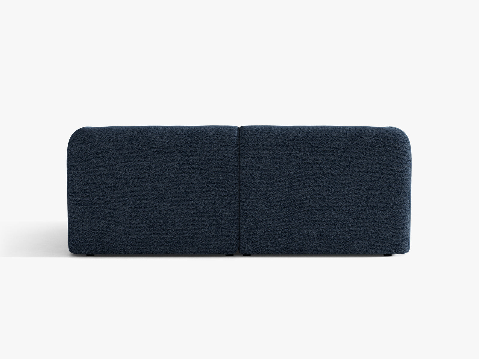 Micadoni Sofa Miley 2-Sitzer Boucle Baloo Dunkelblau