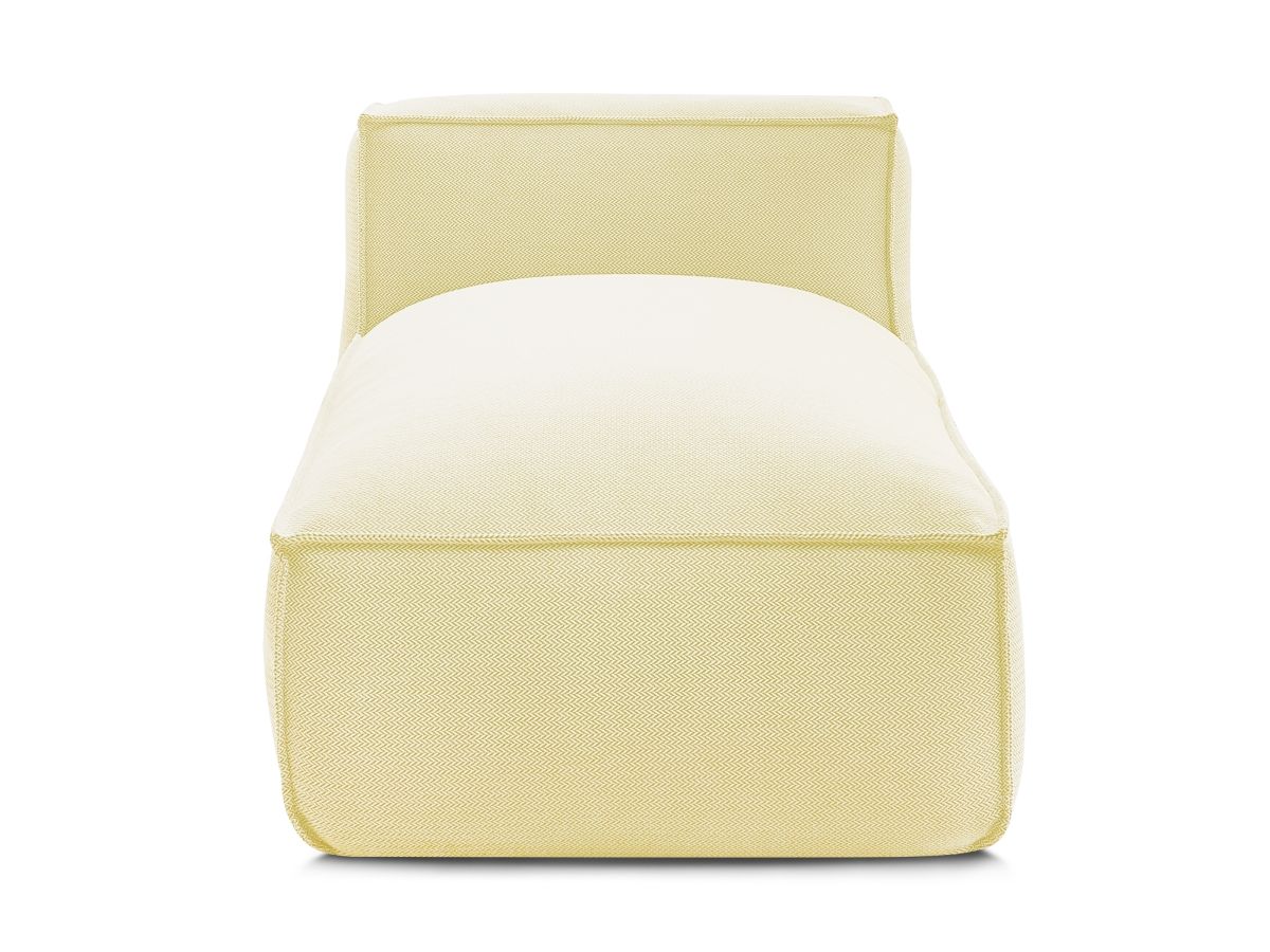 Bobochic Biarritz Méridienne-Modul Melange-Stoff Gelb
