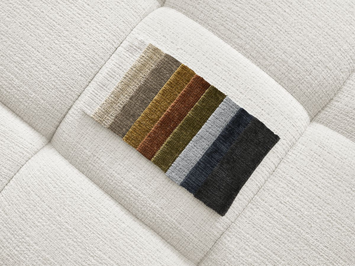 Bobochic Ivane Sofa 4-Sitzer Strukturstoff Weiß
