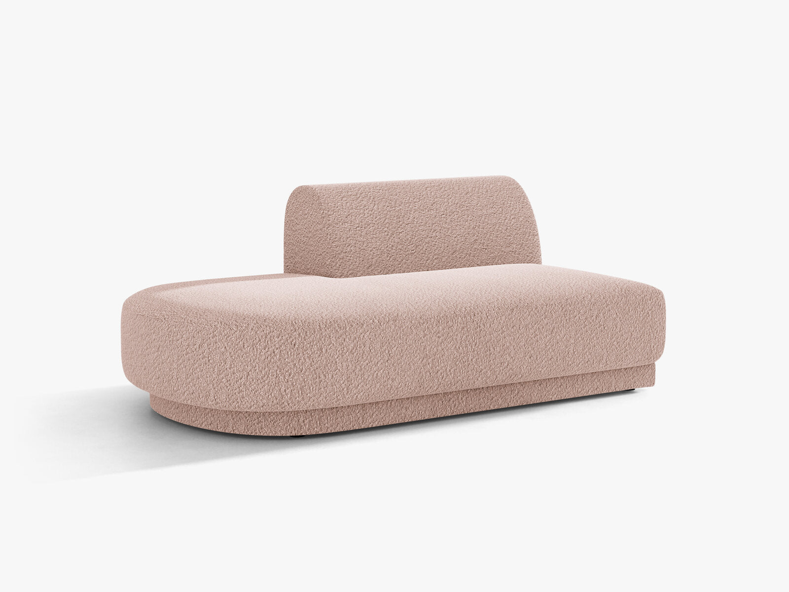 Micadoni 2-Sitzer Sitzmodul offen Miley Boucle Baloo Puderrosa Links
