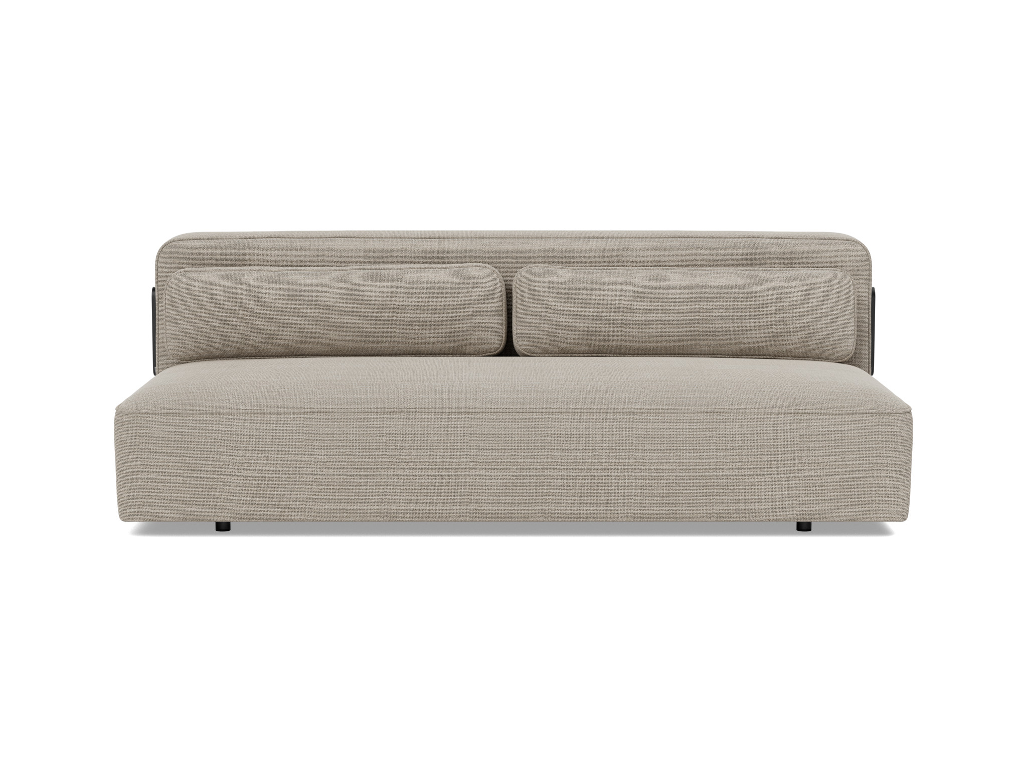 Schlafsofa Yonata Strukturierter Stoff Kenya 579-Gravel