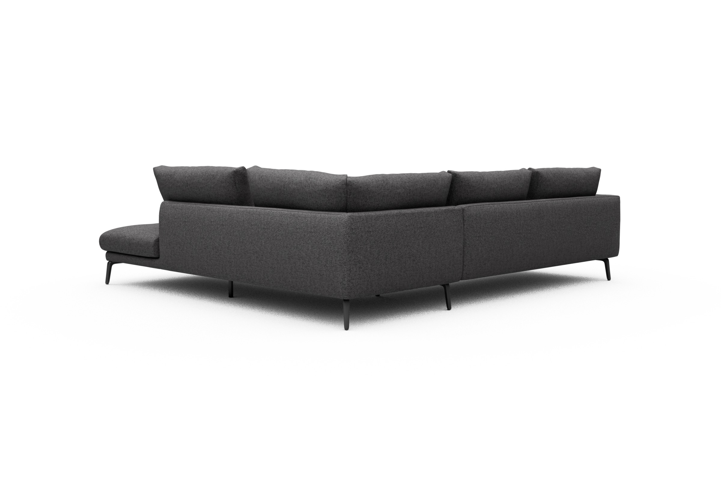 Ecksofa Karl Relax-Ecke rechts mit 2,5-Sitzer Sama-Antracite
