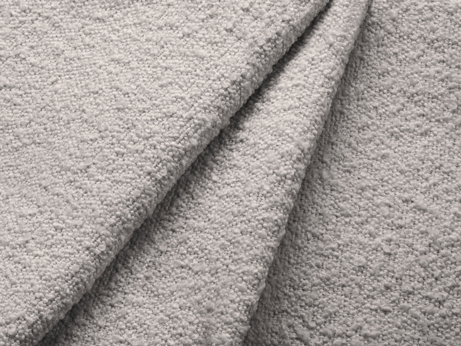 Micadoni Ecksofa Kate 4-Sitzer Links Boucle Baloo Hellgrau