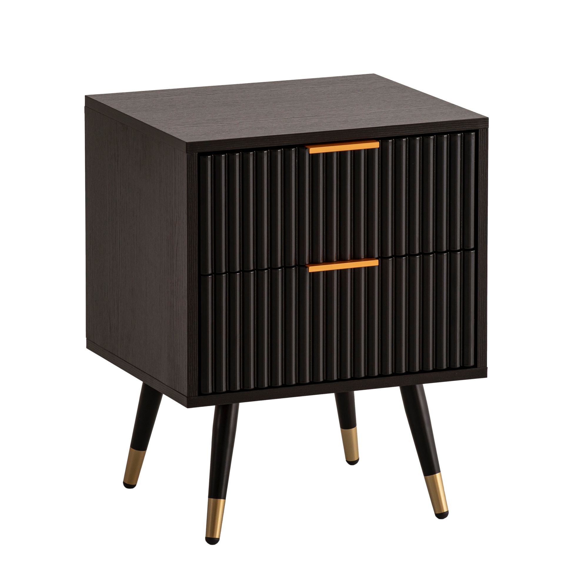 Nachttisch Etnedal Schwarz 43,5 × 39 × 56 cm