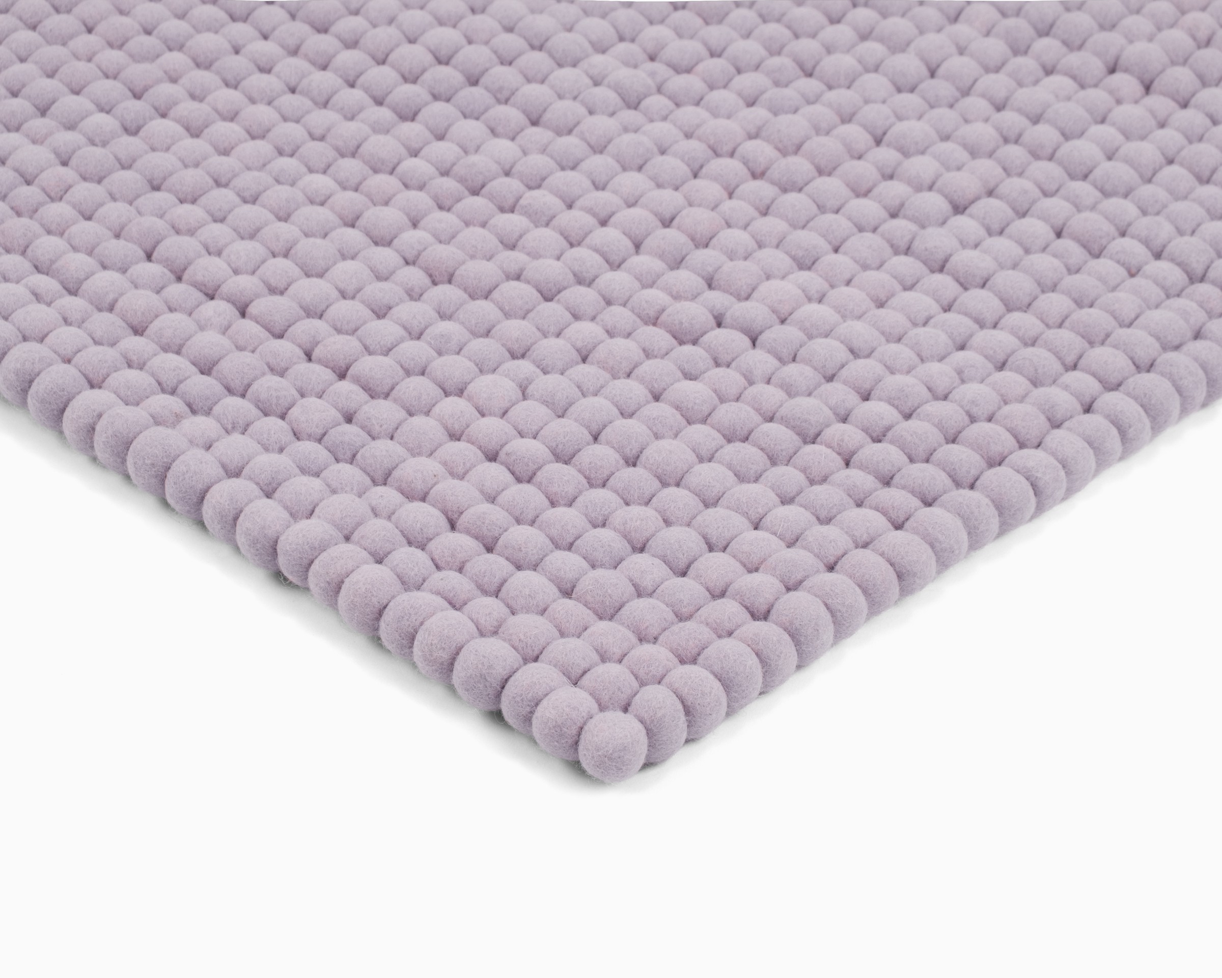 myfelt Bert Filzkugelteppich Flieder