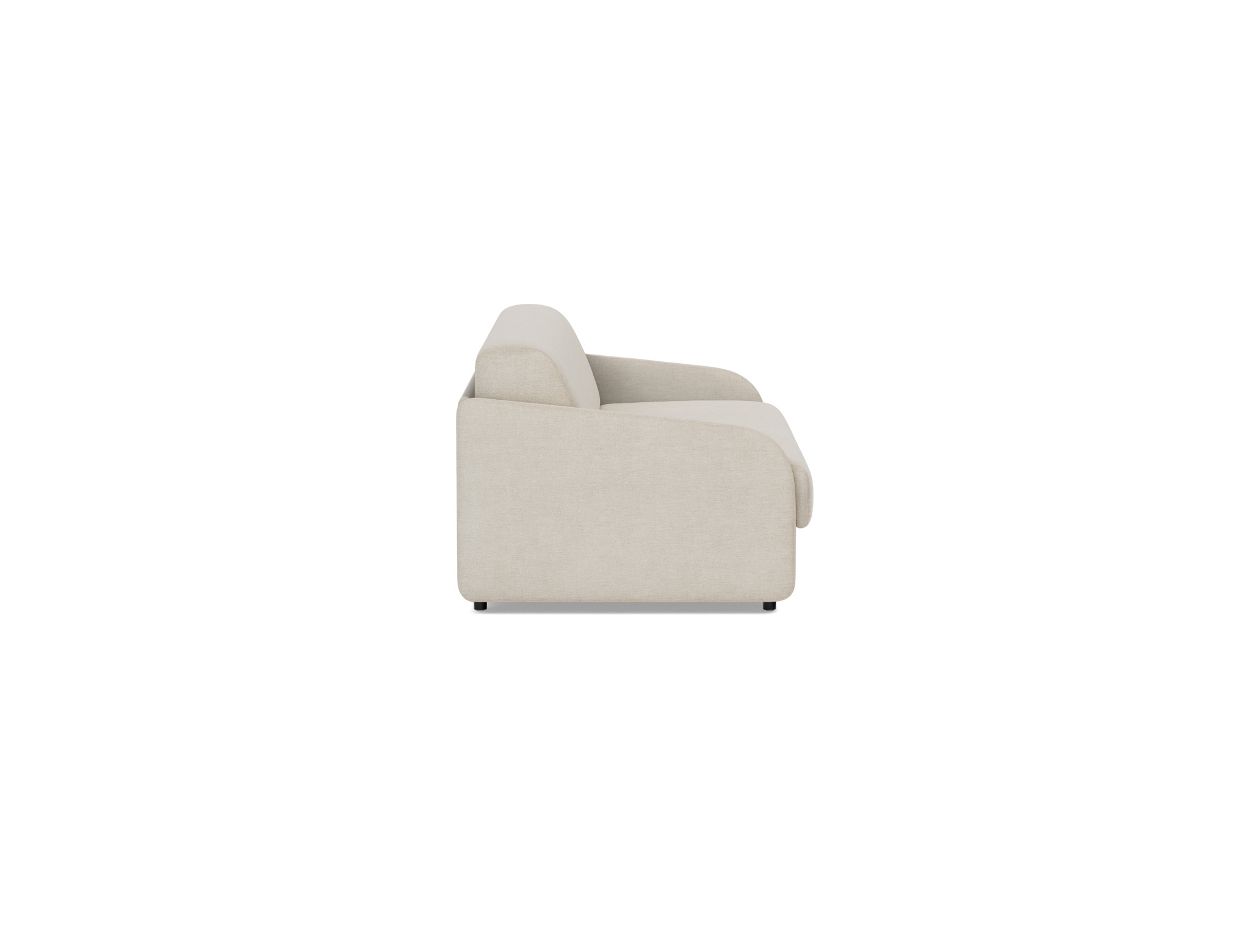 Schlafsofa Eivor mit Taschenfederkernmatratze 140 Flachgewebe Phobos 586-Latte