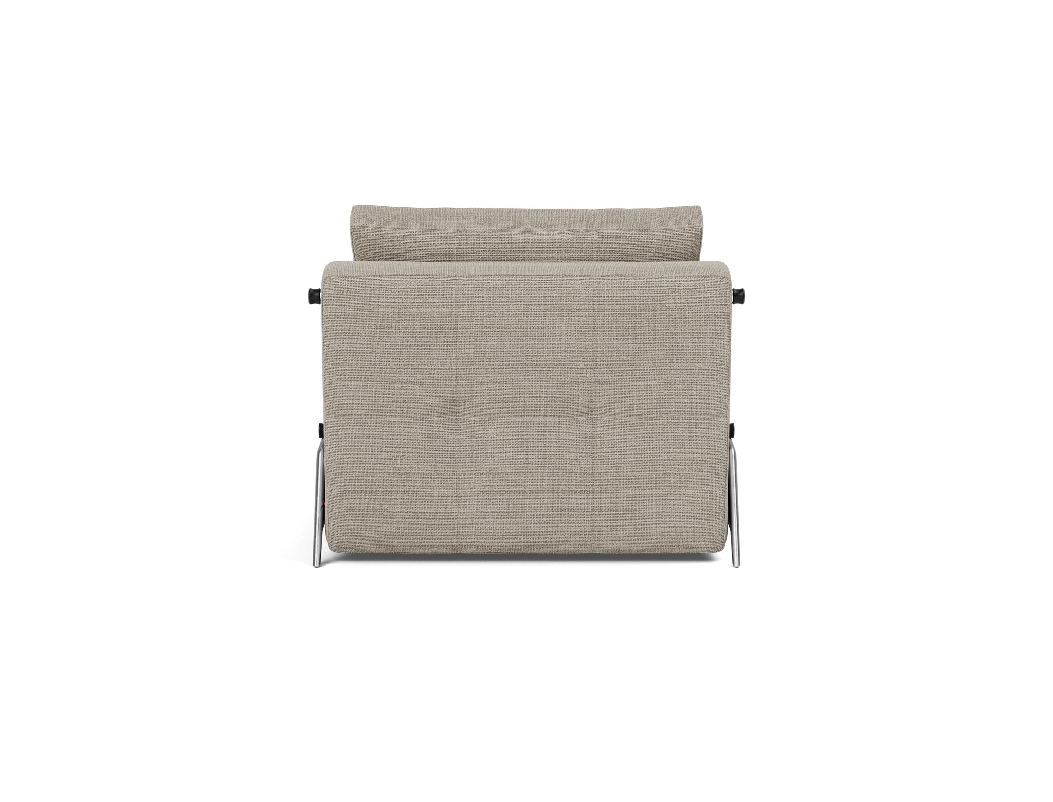 Schlafsessel Cubed 90 Strukturierter Stoff Kenya 579-Gravel Beine Aluminium