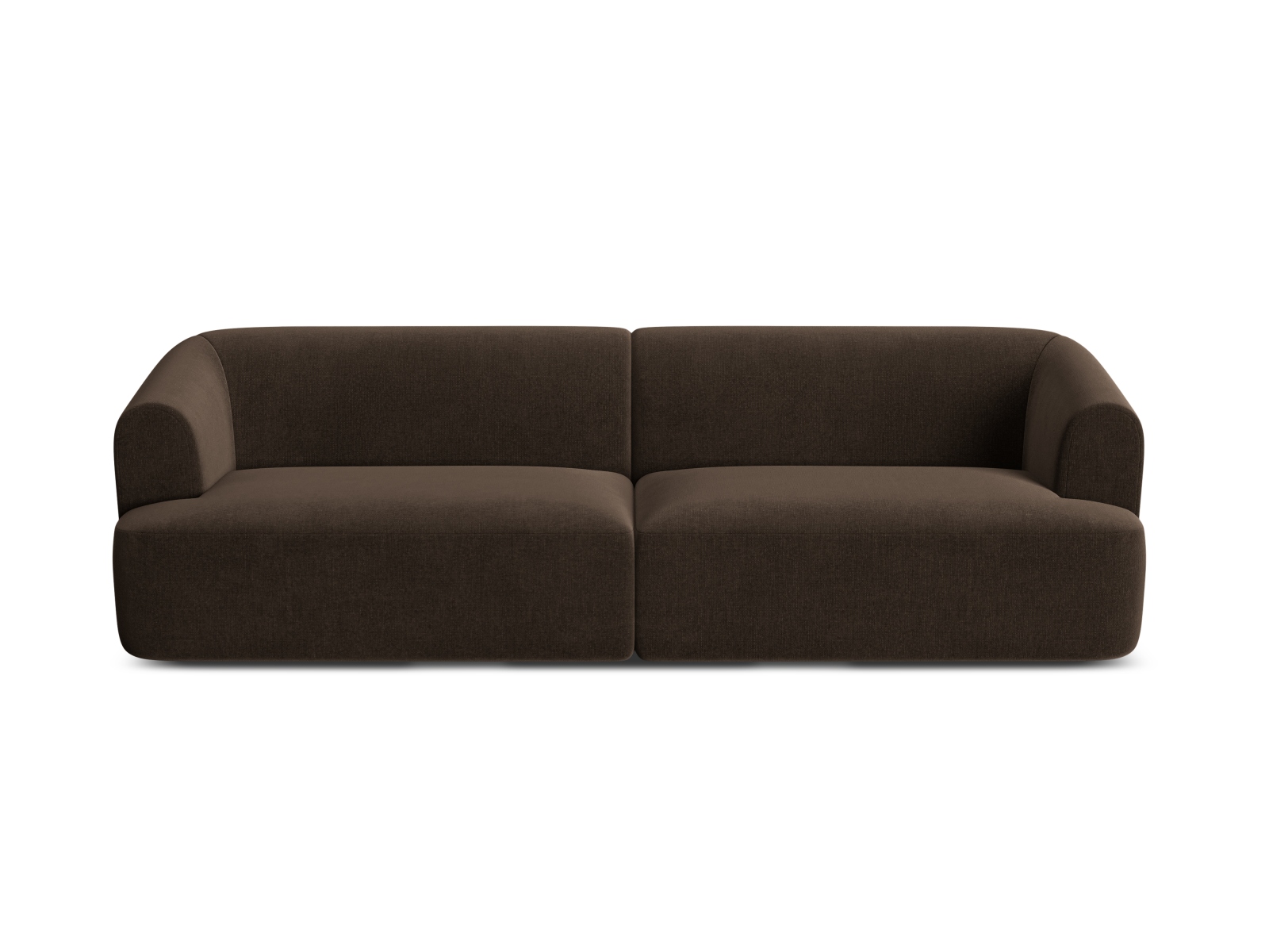 Cosmopolitan Design Sofa Campi 4-Sitzer Samt Vogue Schokolade