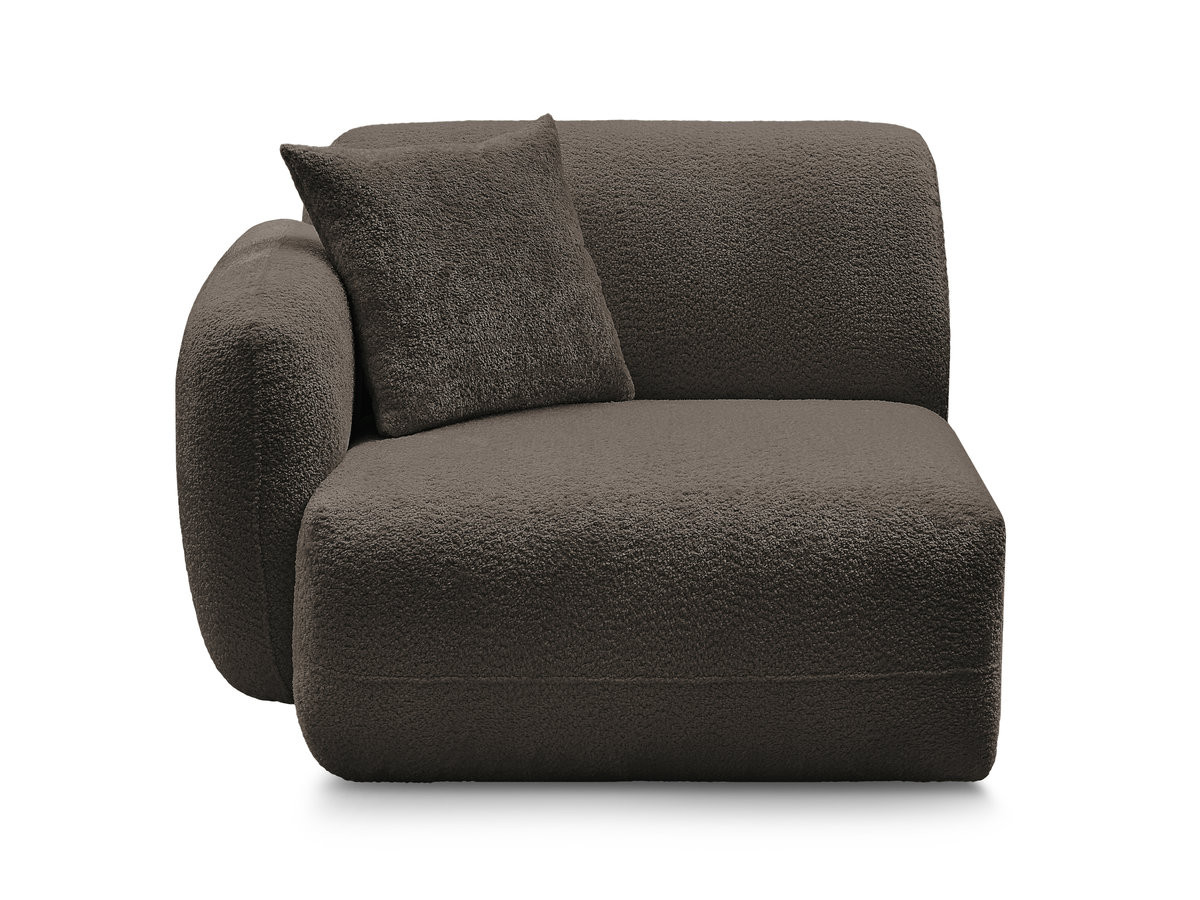 Bobochic Anda Sofamodul 1-Sitzer 104 × 103 cm Chenille Braun Ecke links