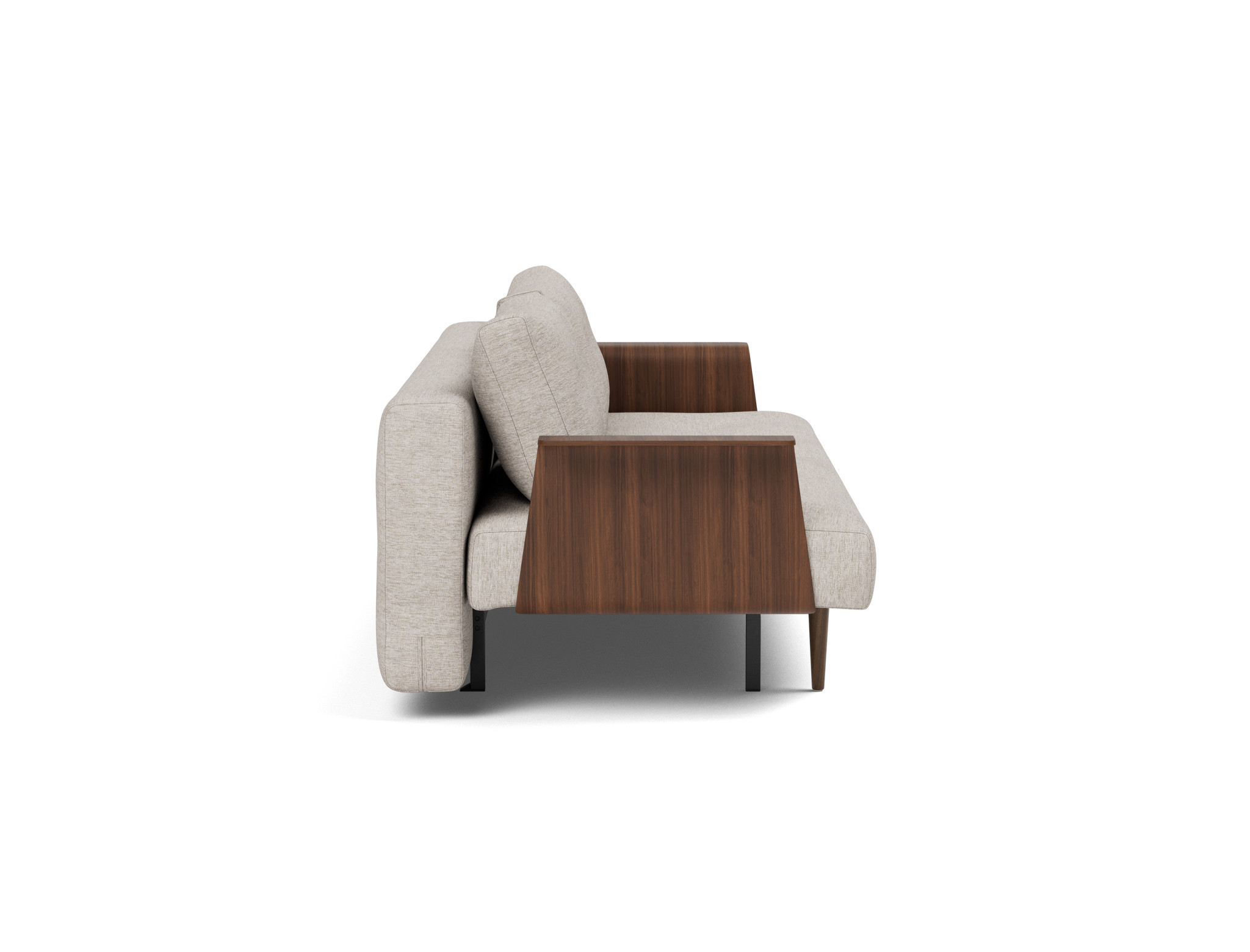 Schlafsofa Recast mit Armlehnen Chenille Yuveno 471-Sand
