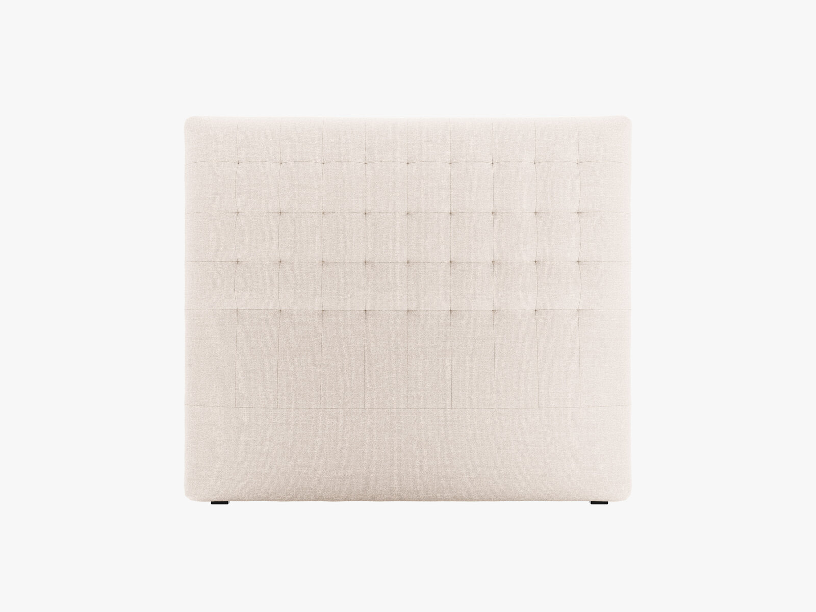 Micadoni Nova Samtiger Kopfteil 120 cm (H 120 cm) Strukturierter Stoff Liberty Beige 140x120