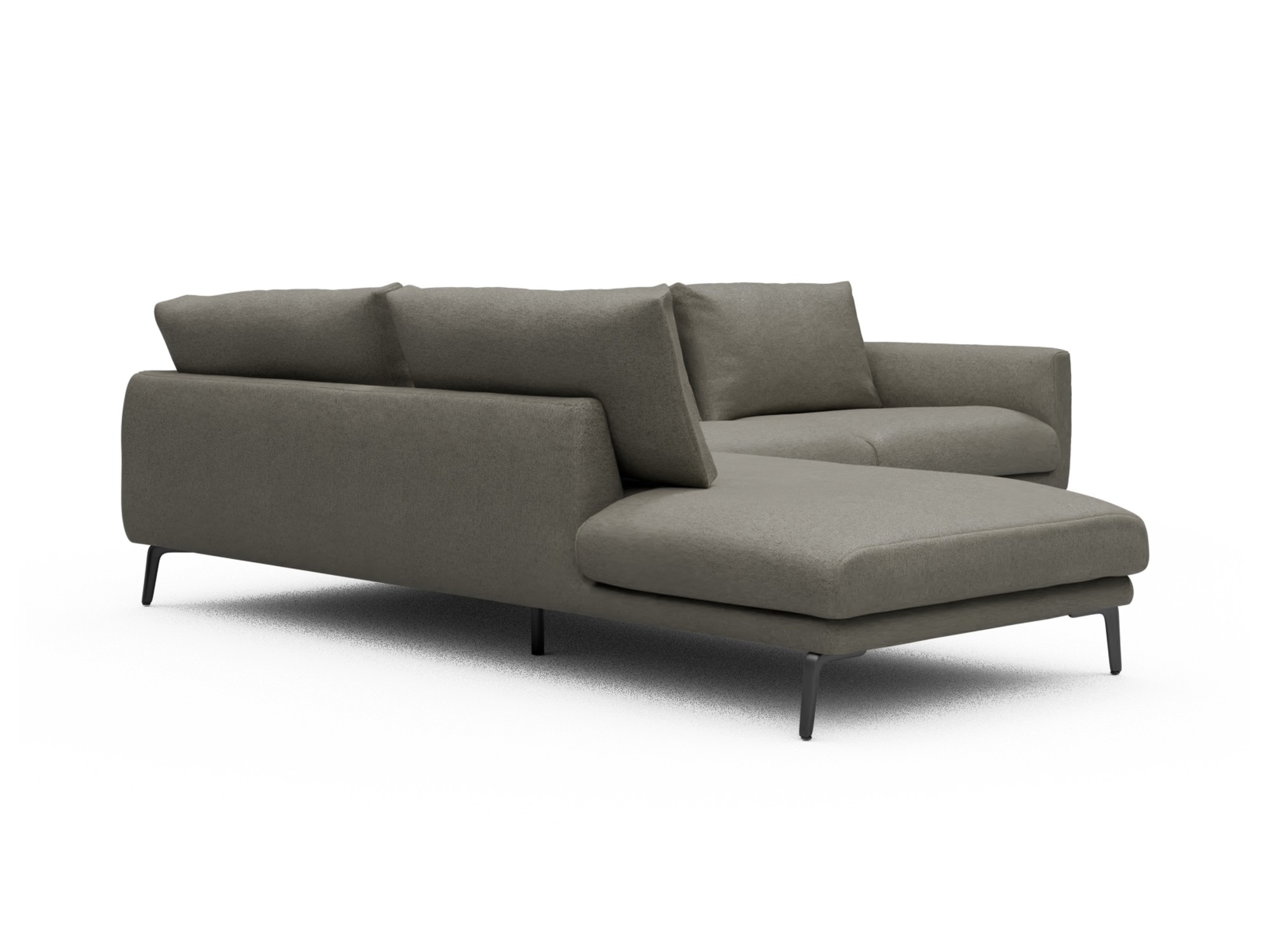 Skandi Home Ecksofa Karl Relax-Ecke links mit 2,5-Sitzer Denari-Warm-Grey moebelfaktor
