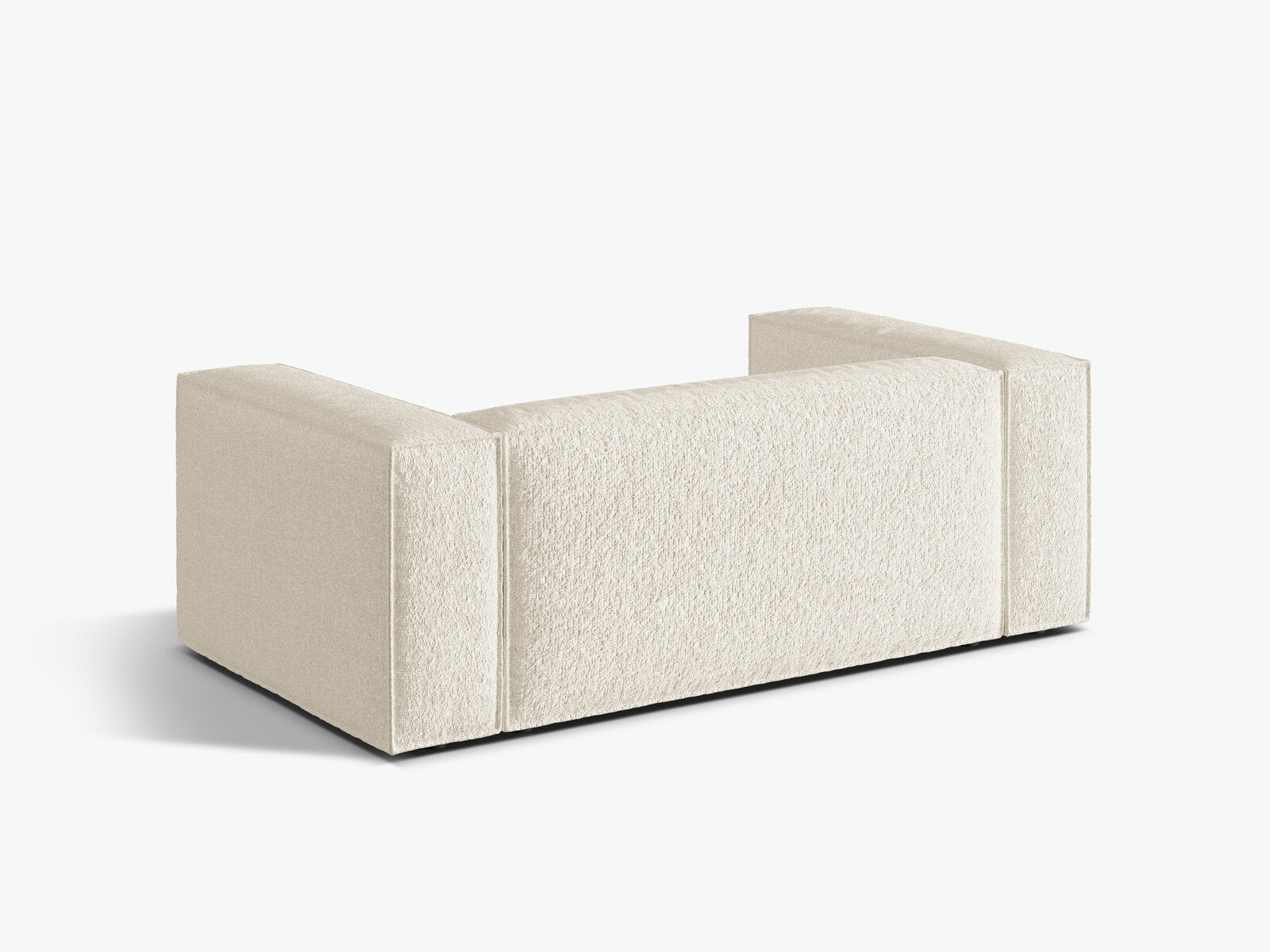 Micadoni Sofa Nuria 2-Sitzer Boucle Elfenbein