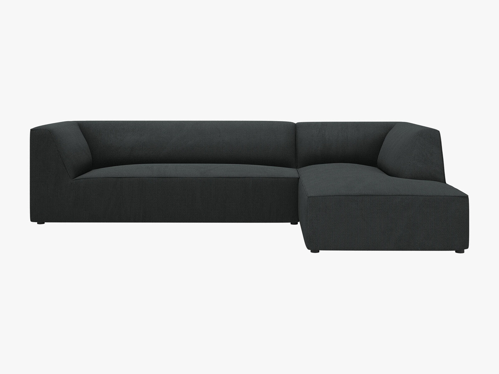 Micadoni 4-Sitzer Modular Sofa Ruby Rechts Kord Scala Schwarz
