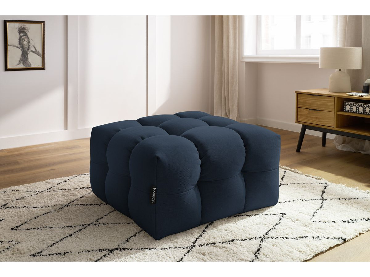 Bobochic Cloud Pouf Stoff Dunkelblau