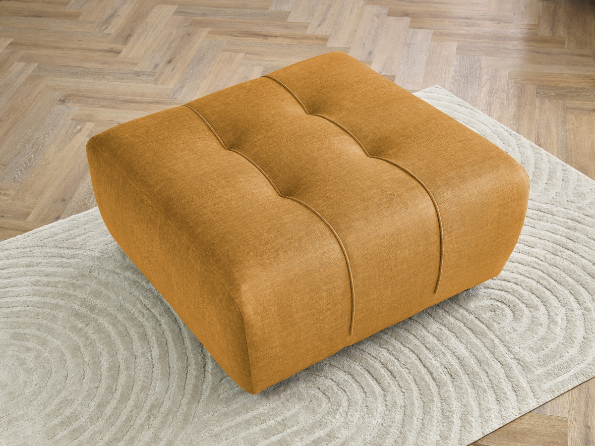 Bobochic Arsene Pouf Samt Gelb