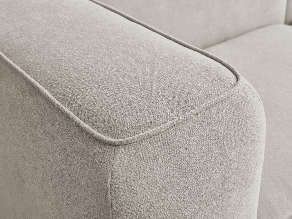 Bobochic Zephyr Ecksofa 260 × 165 cm Strukturstoff Beige Ecke rechts