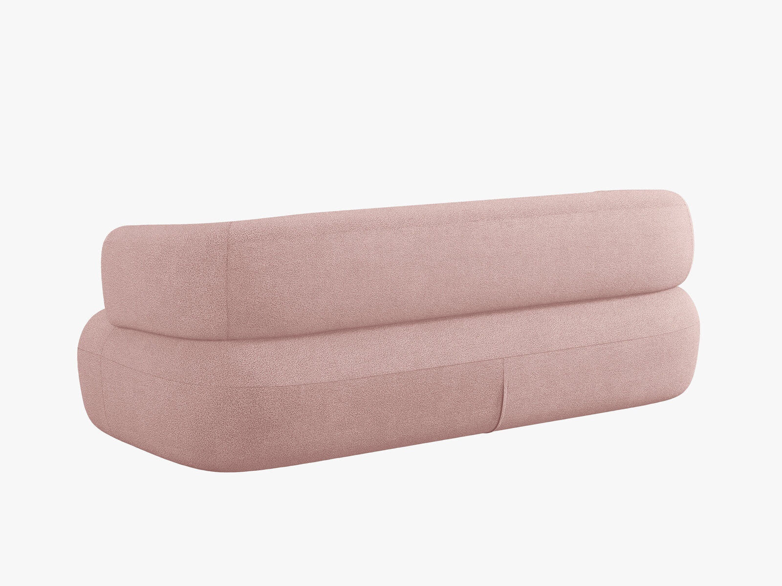 Micadoni Sofa Jenny 2-Sitzer Boucle Now or Never Puderrosa