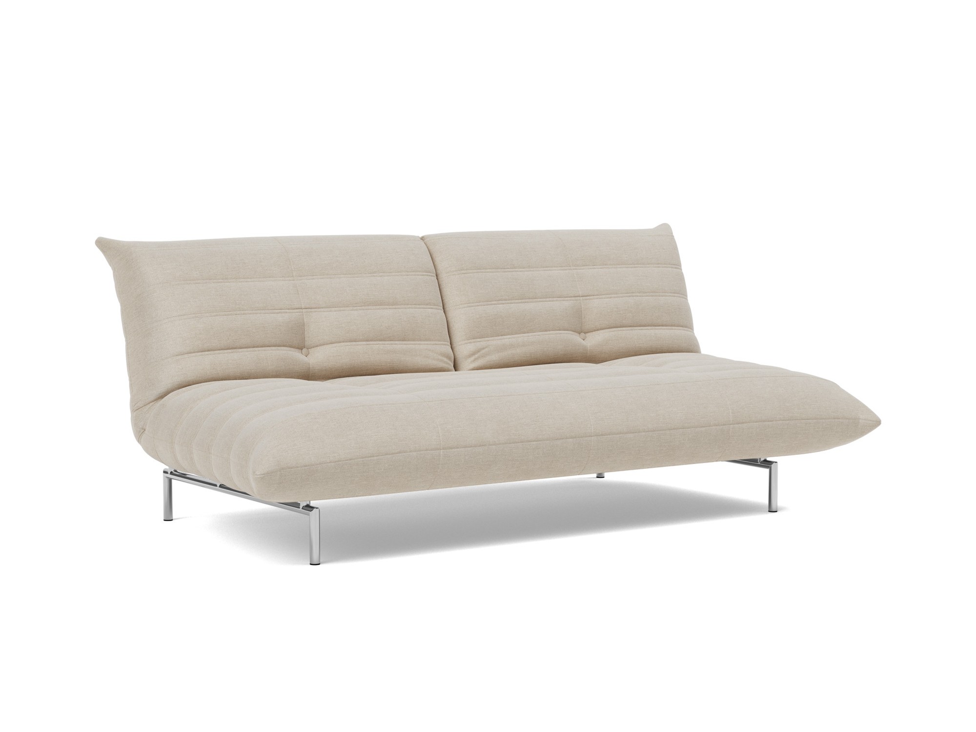 Schlafsofa Mikunjo Flachgewebe Phobos 586-Latte
