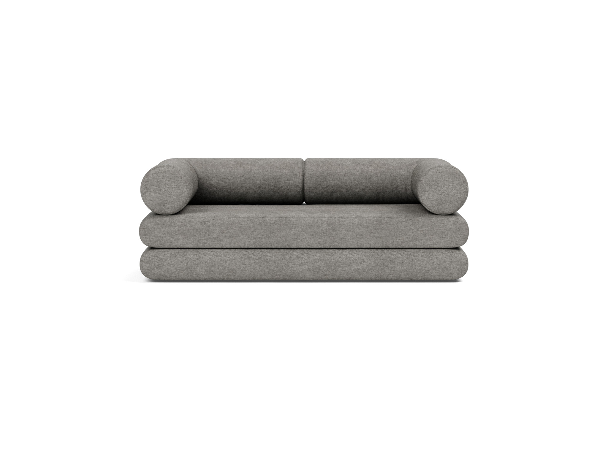 Tagesbett Circlus mit L-förmigen Armlehnen Flachgewebe Avella 282-Warm-Grey