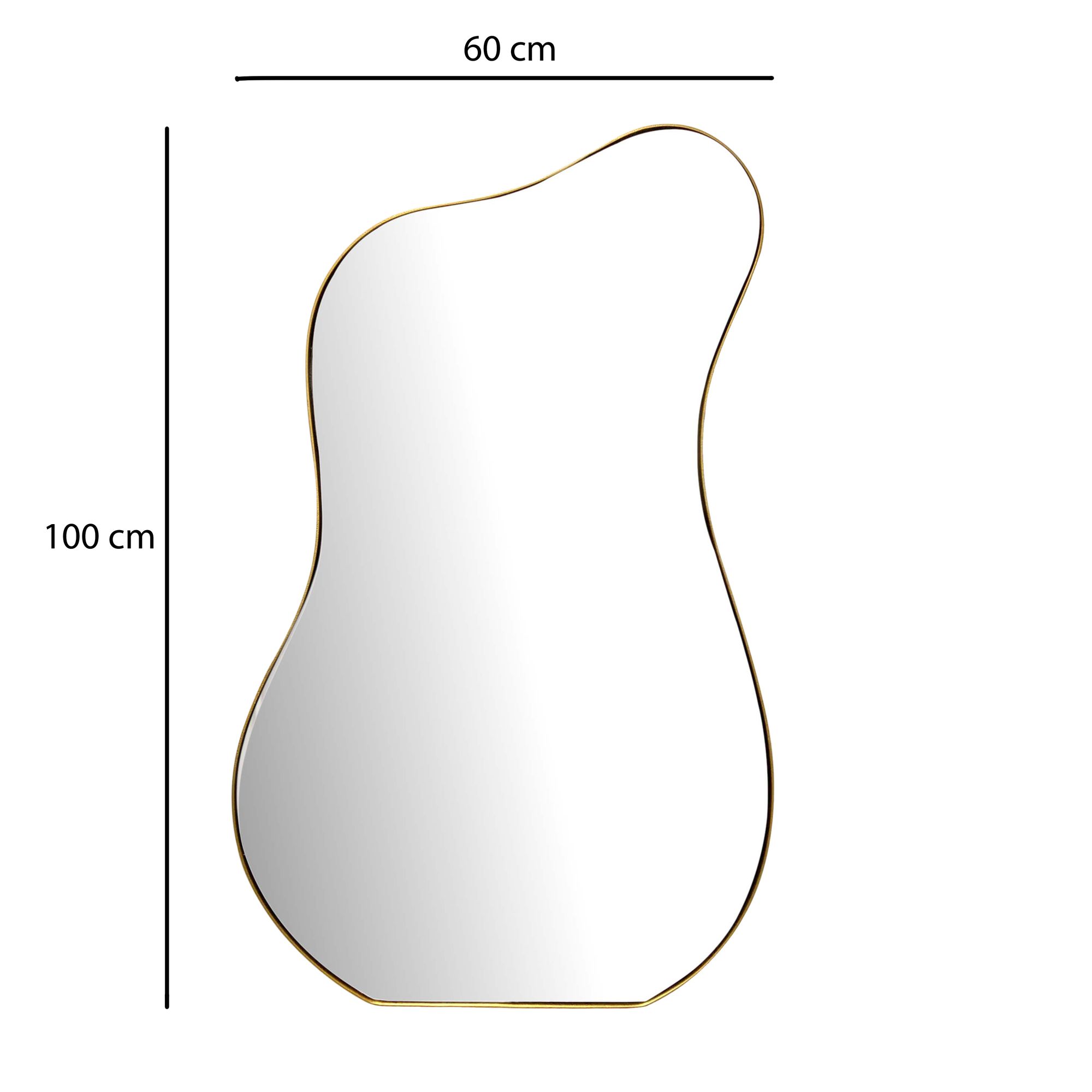 Wandspiegel Risor Gold 60 × 2,5 × 100 cm