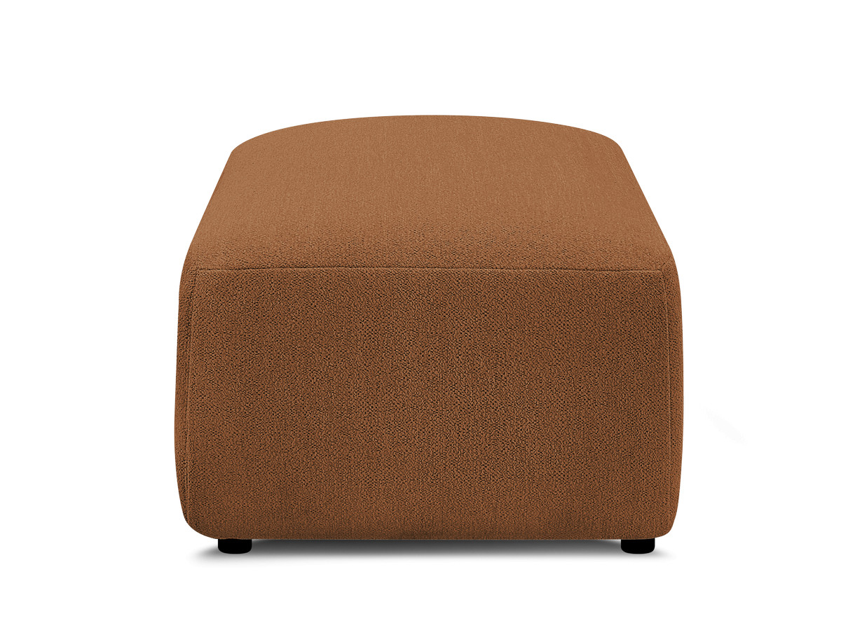 Bobochic Jana Pouf 63 × 114 cm Melange-Stoff Orange