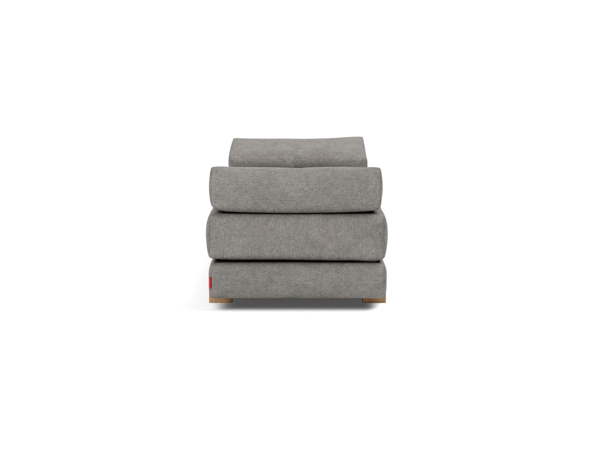 Tagesbett Sigmund Flachgewebe Avella 282-Warm-Grey Beine Drip Eiche
