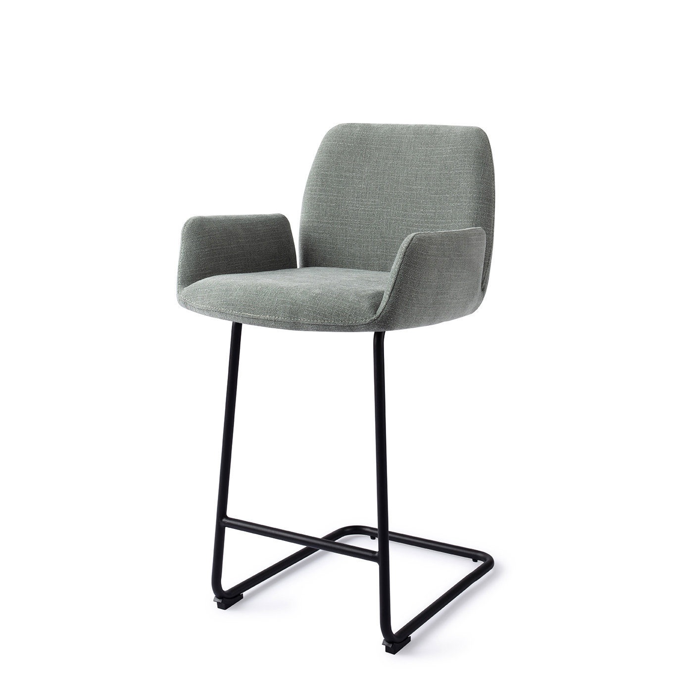Jesper Home Barhocker Misaki Blue Breezy Arch Schwarz Tresenhöhe 65 cm