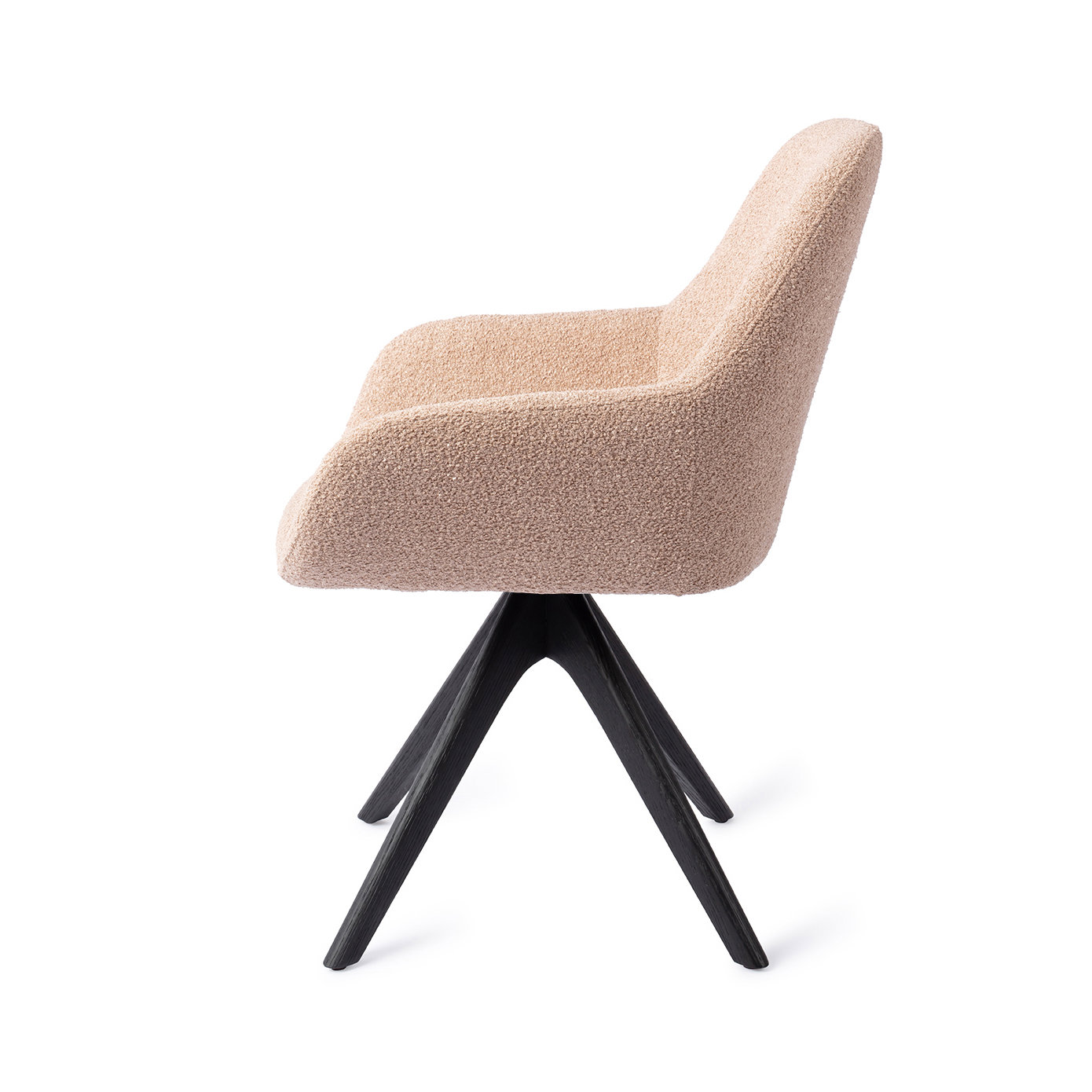 Jesper Home Esszimmerstuhl Kushi Flax Relax Revolve Eiche Schwarz