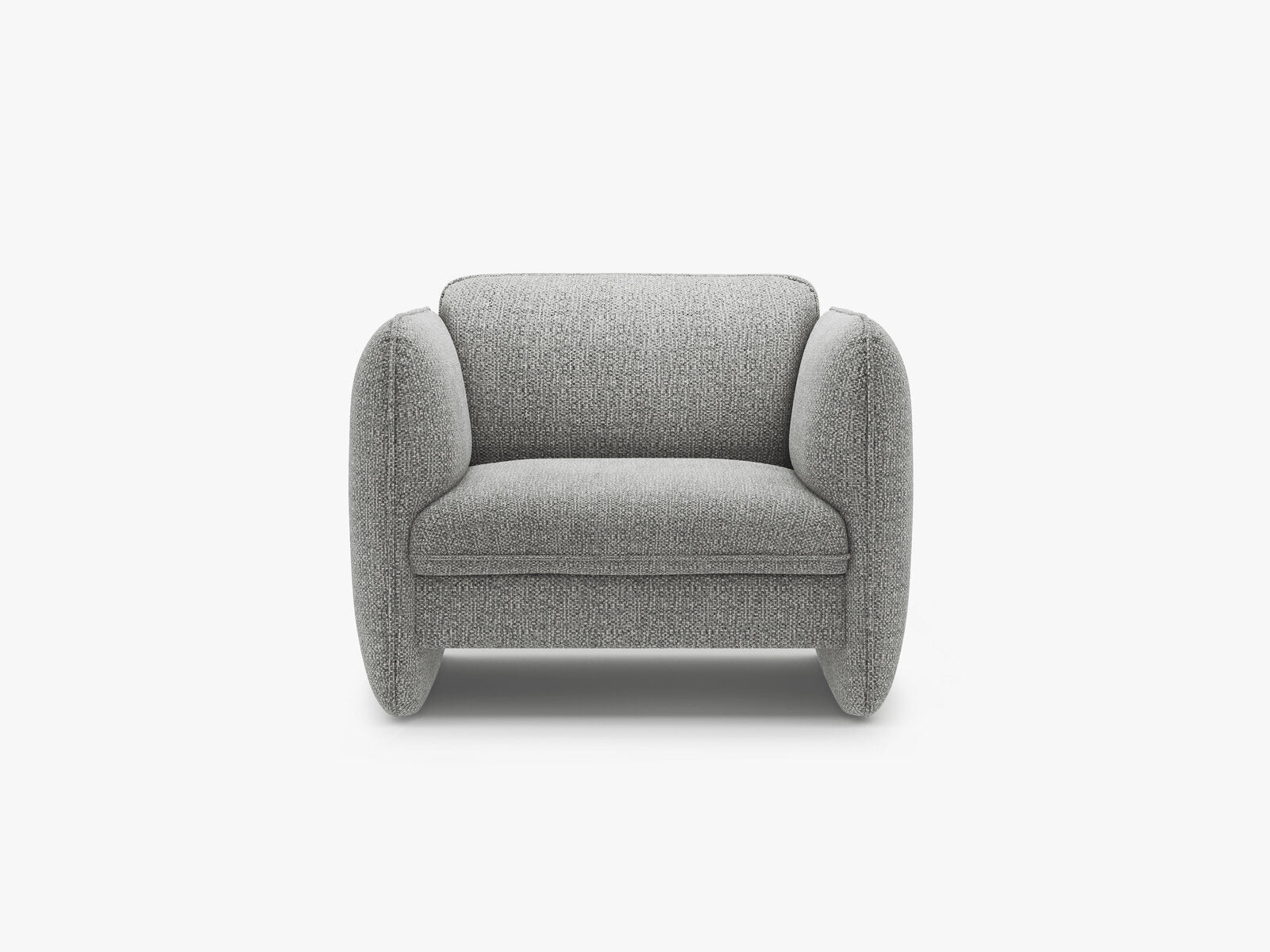 Micadoni Georgia Armsessel Chenille Silencio Grau