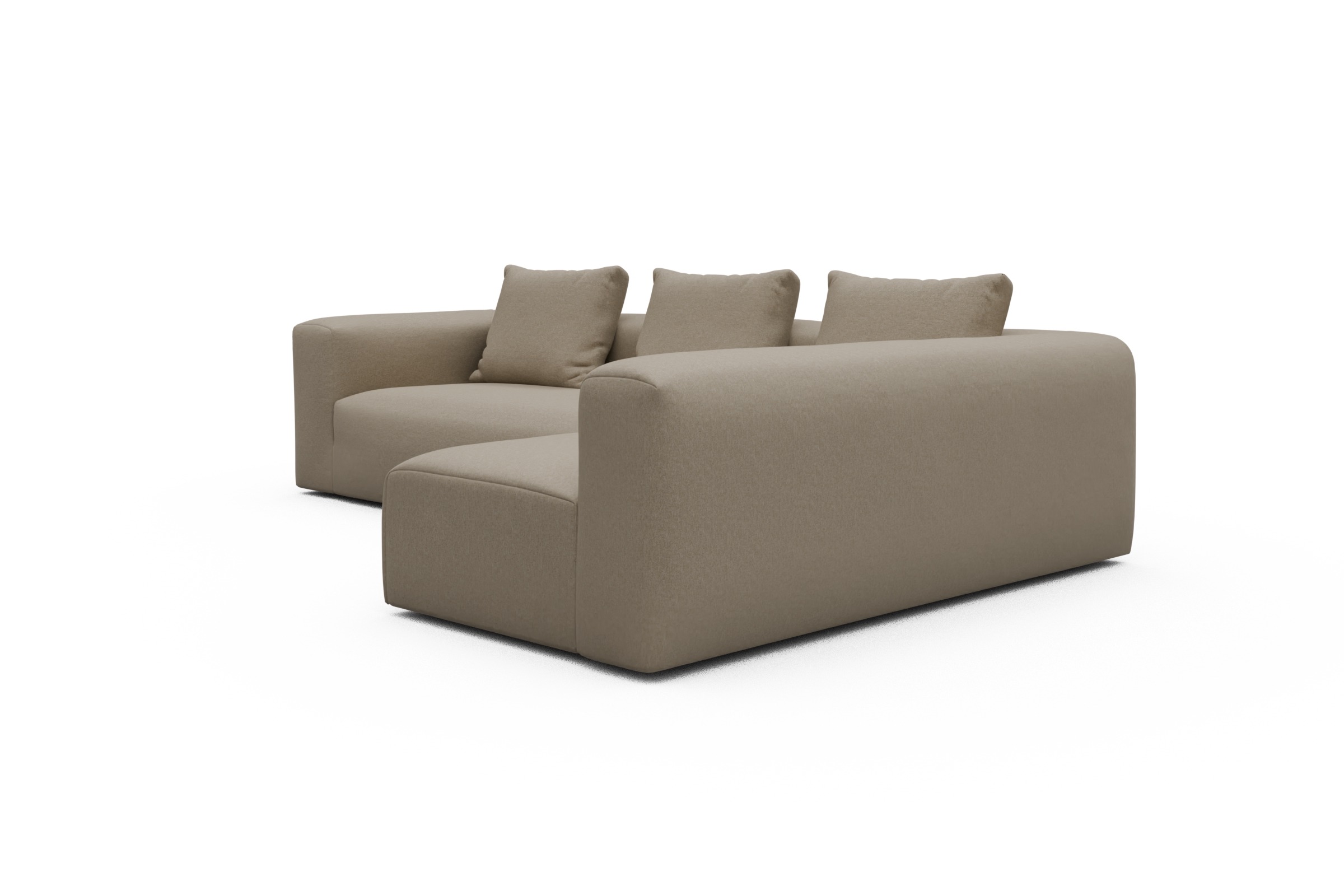 Ecksofa Fred 2x 2,5-Sitzer rechts offen Satya-Natural