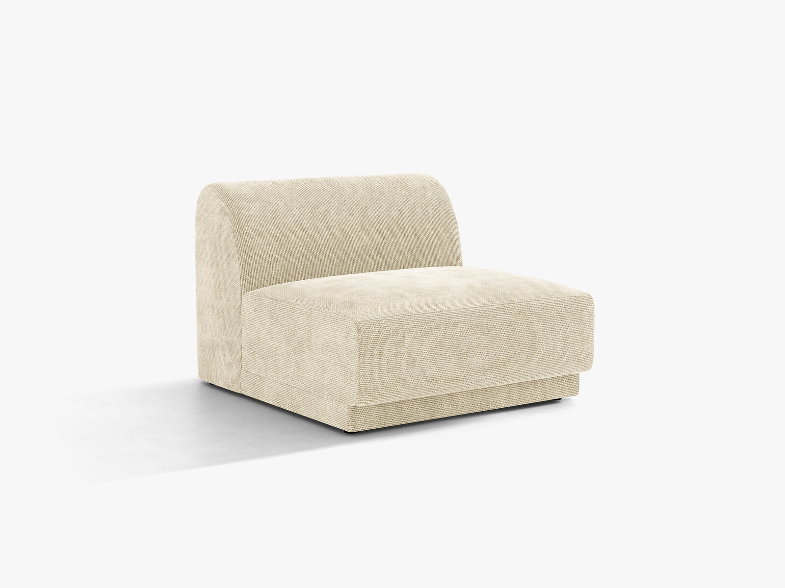 Micadoni Modul Armlos Miley Chenille Haga Helles Beige