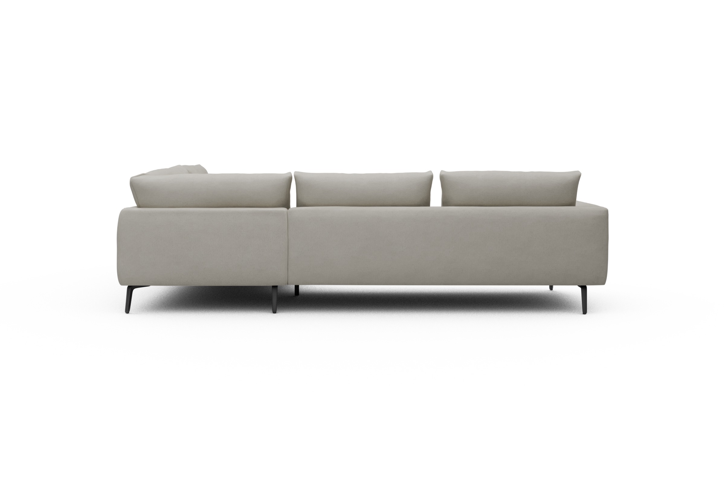 Ecksofa Karl Relax-Ecke rechts mit 2,5-Sitzer Denari-Clean-Beige