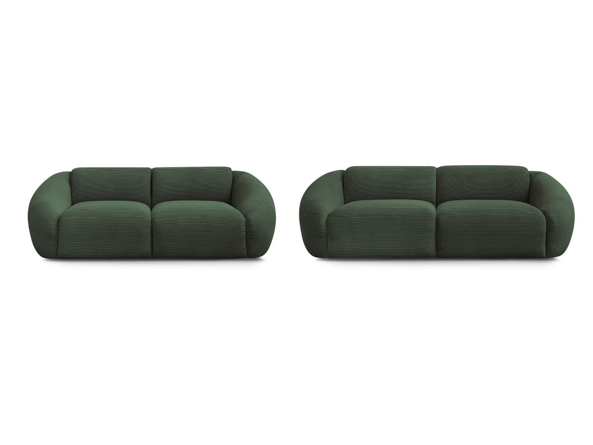 Bobochic Tina Sofa 5-Sitzer Cordsamt Grün