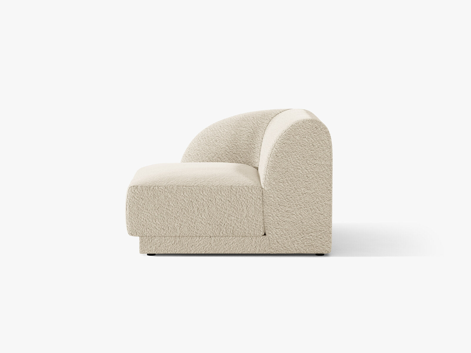 Micadoni Eckmodul Miley 1-Sitzer Links Boucle Baloo Beige